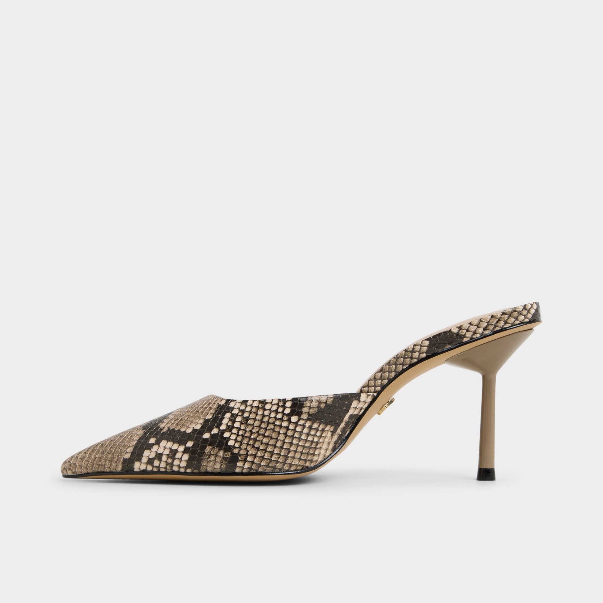 Beatrixy Python Women's Heeled mules - Heeled mule, Stiletto heel - Python
