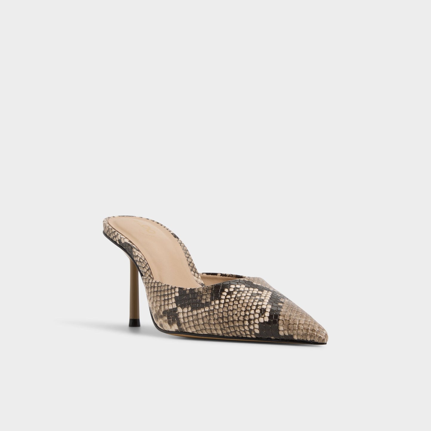 Beatrixy Python Women's Heeled mules - Heeled mule, Stiletto heel - Python