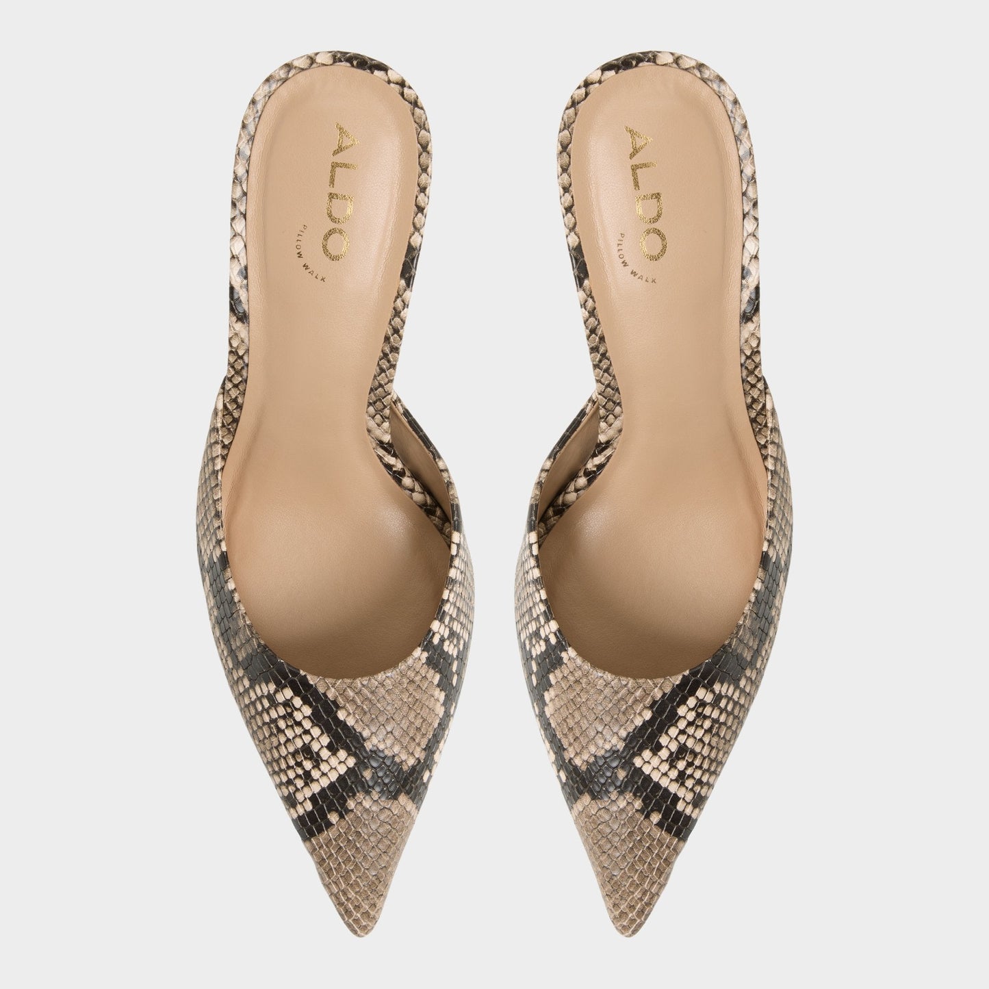 Beatrixy Python Women's Heeled mules - Heeled mule, Stiletto heel - Python