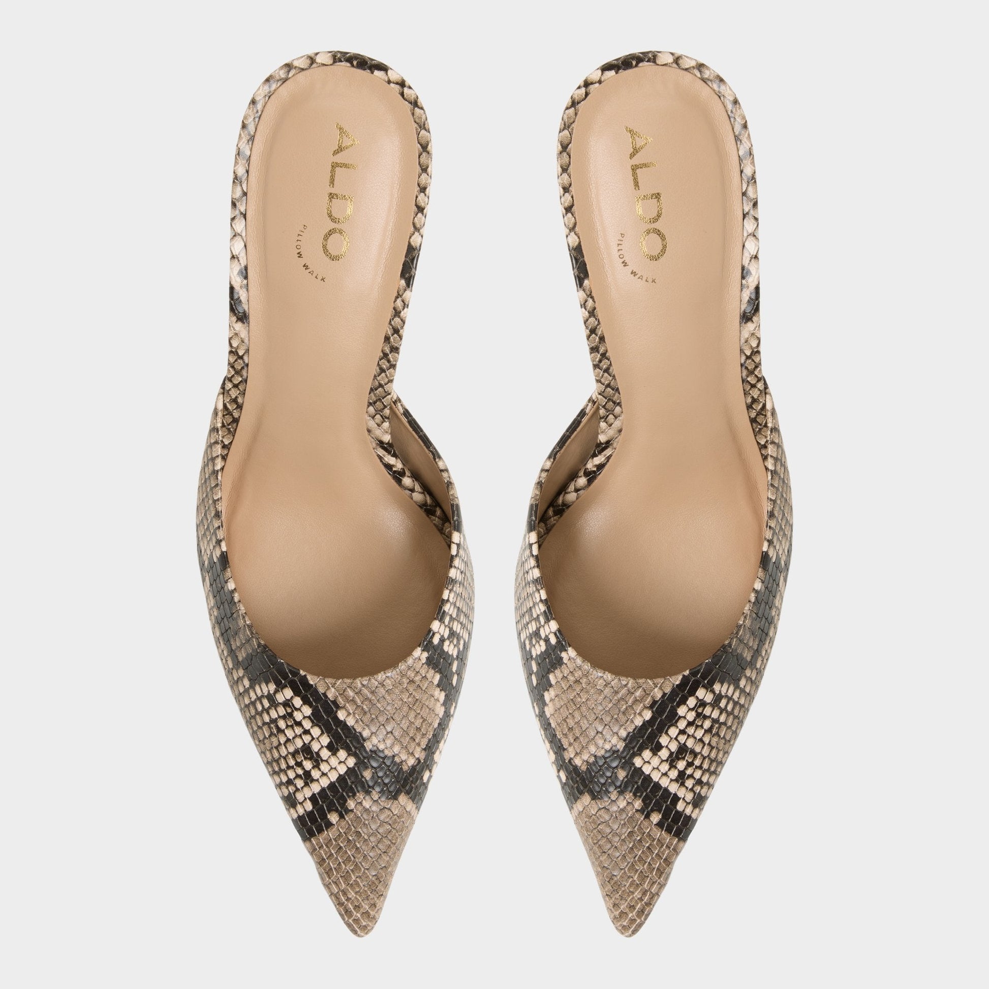 Beatrixy Python Women's Heeled mules - Heeled mule, Stiletto heel - Python