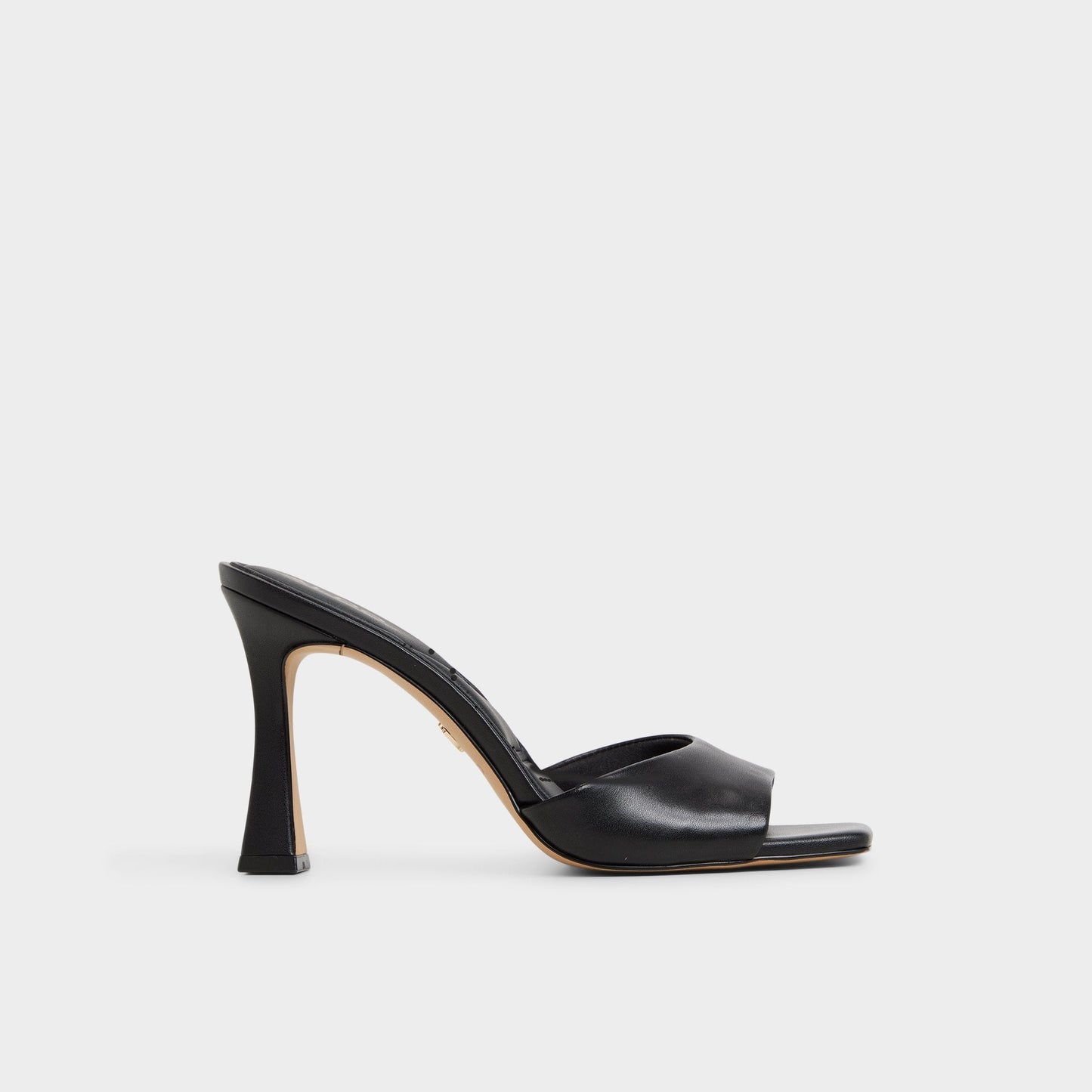 Jennifer in Black - Heeled mule, Stiletto heel - Black