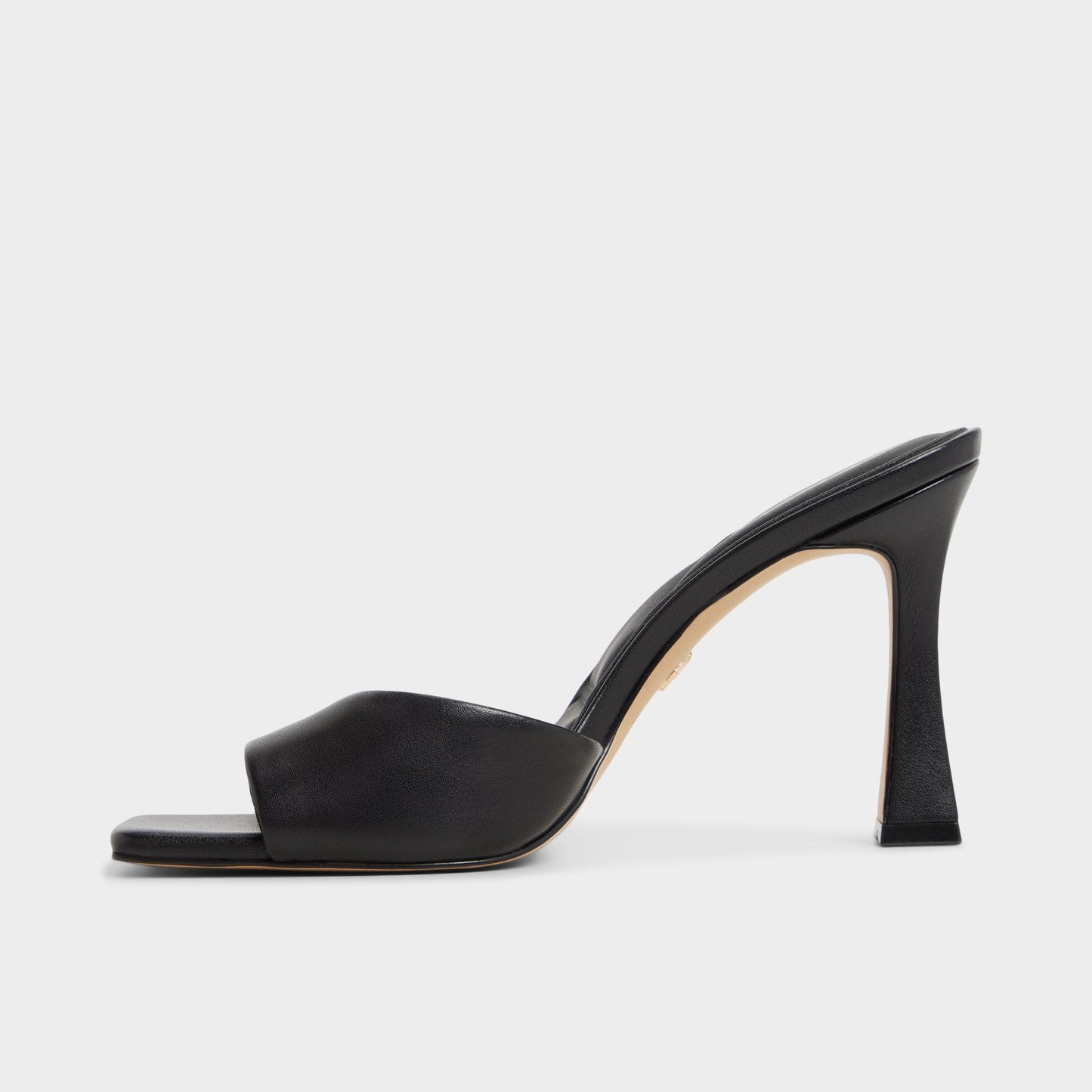 Jennifer in Black - Heeled mule, Stiletto heel - Black