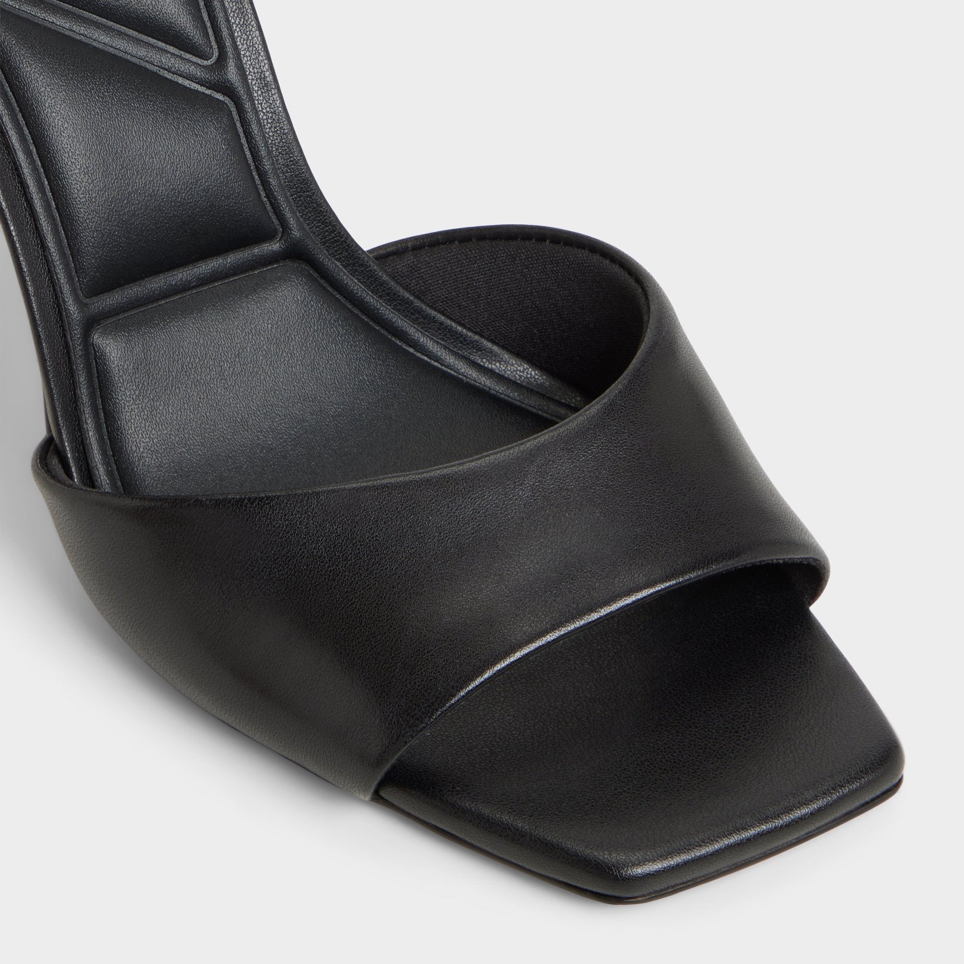Jennifer in Black - Heeled mule, Stiletto heel - Black
