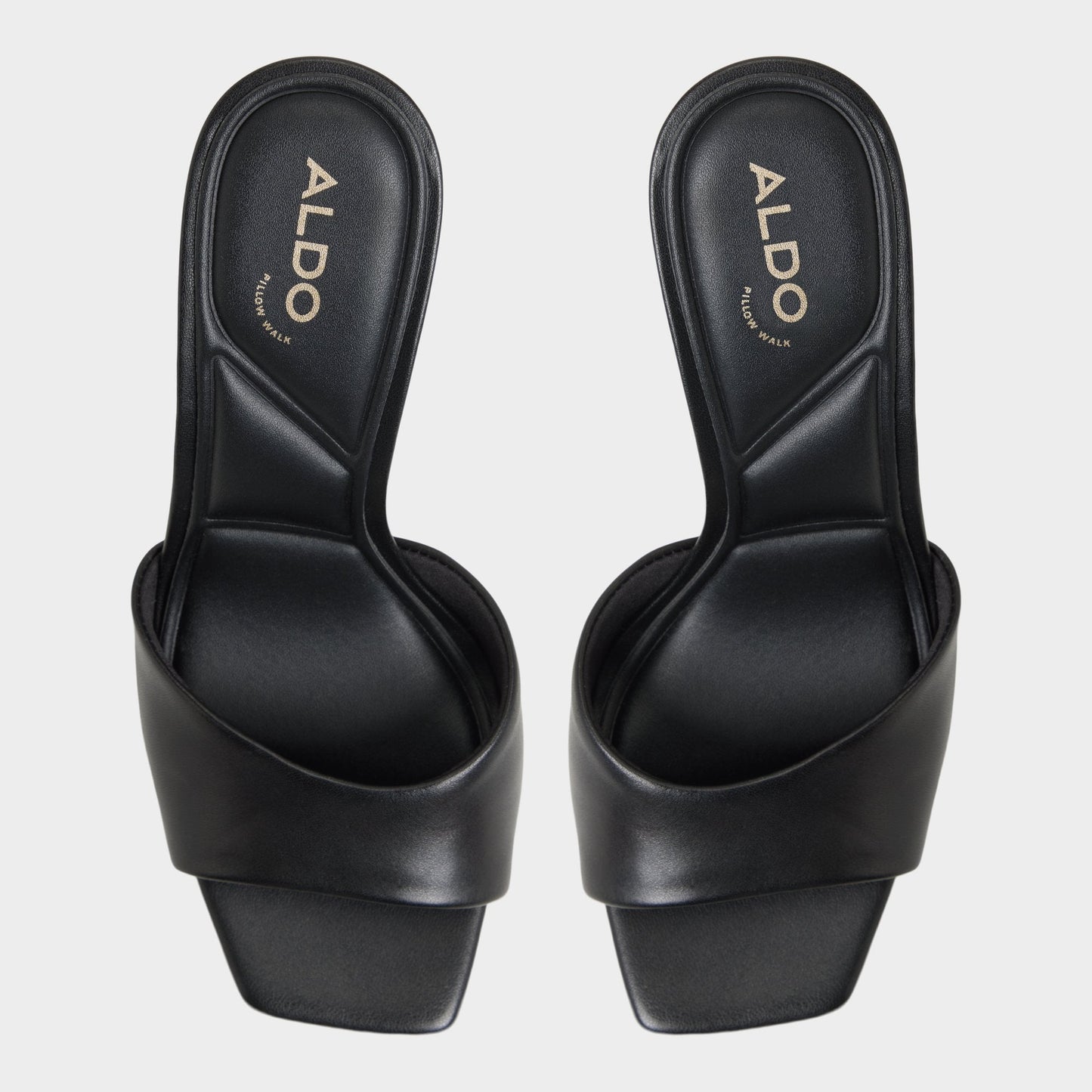 Jennifer in Black - Heeled mule, Stiletto heel - Black