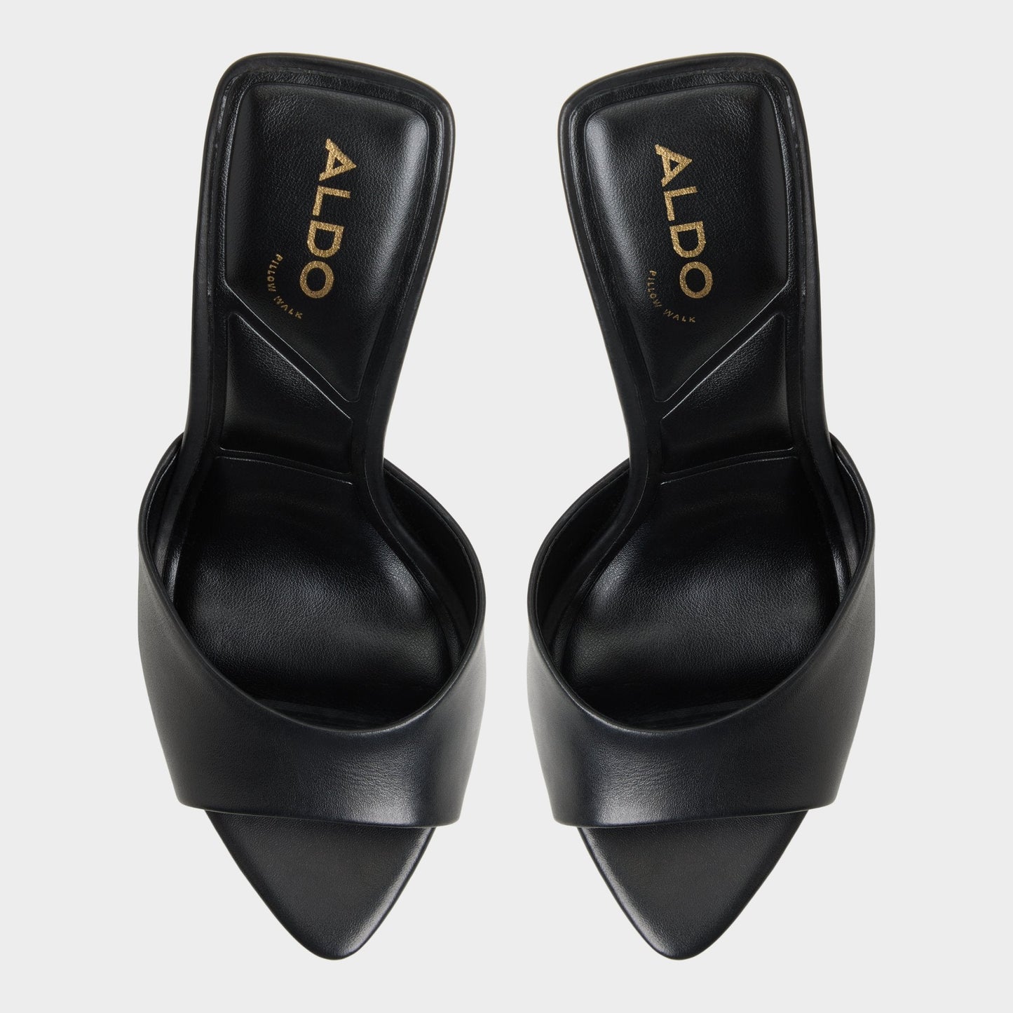Madelan in Black - Heeled mule, Stiletto heel - Black