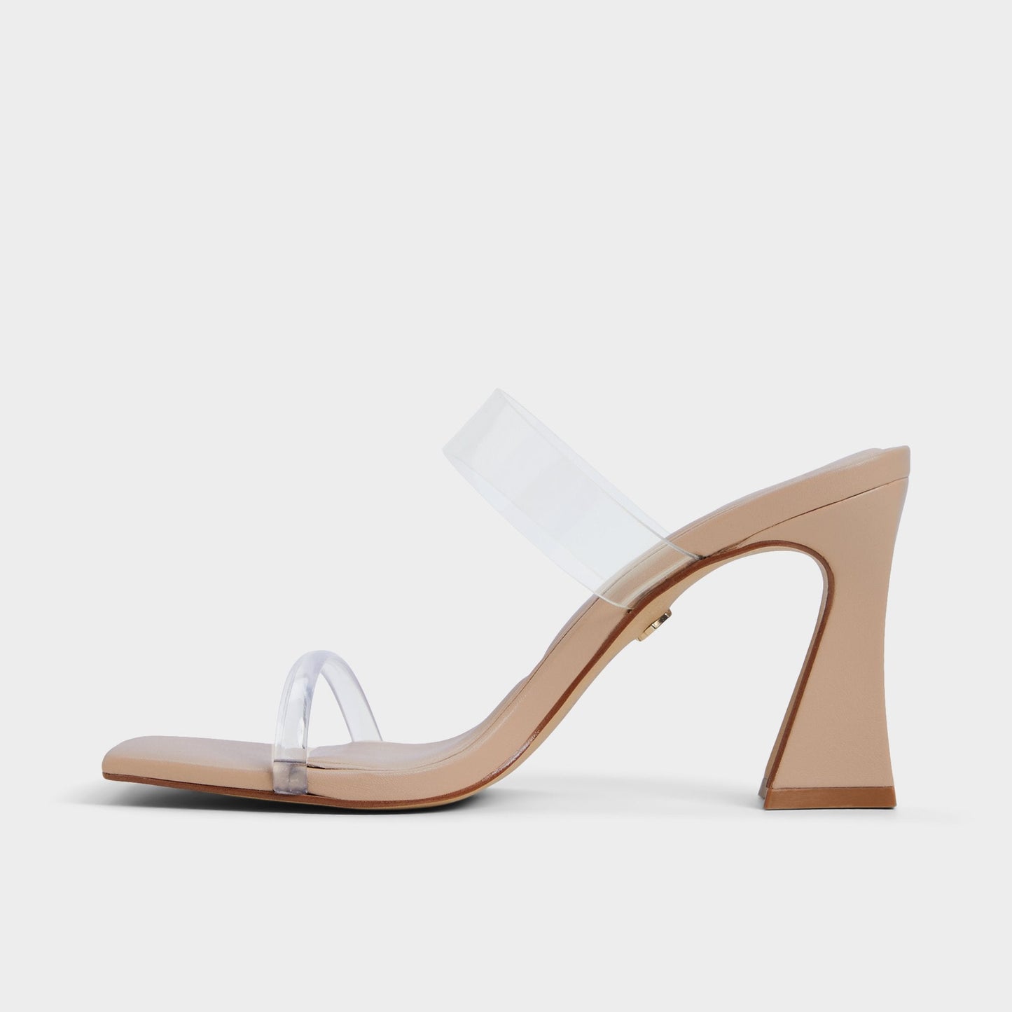 Calley Tan Women's Heeled mules - Heeled mule, Block heel - Tan