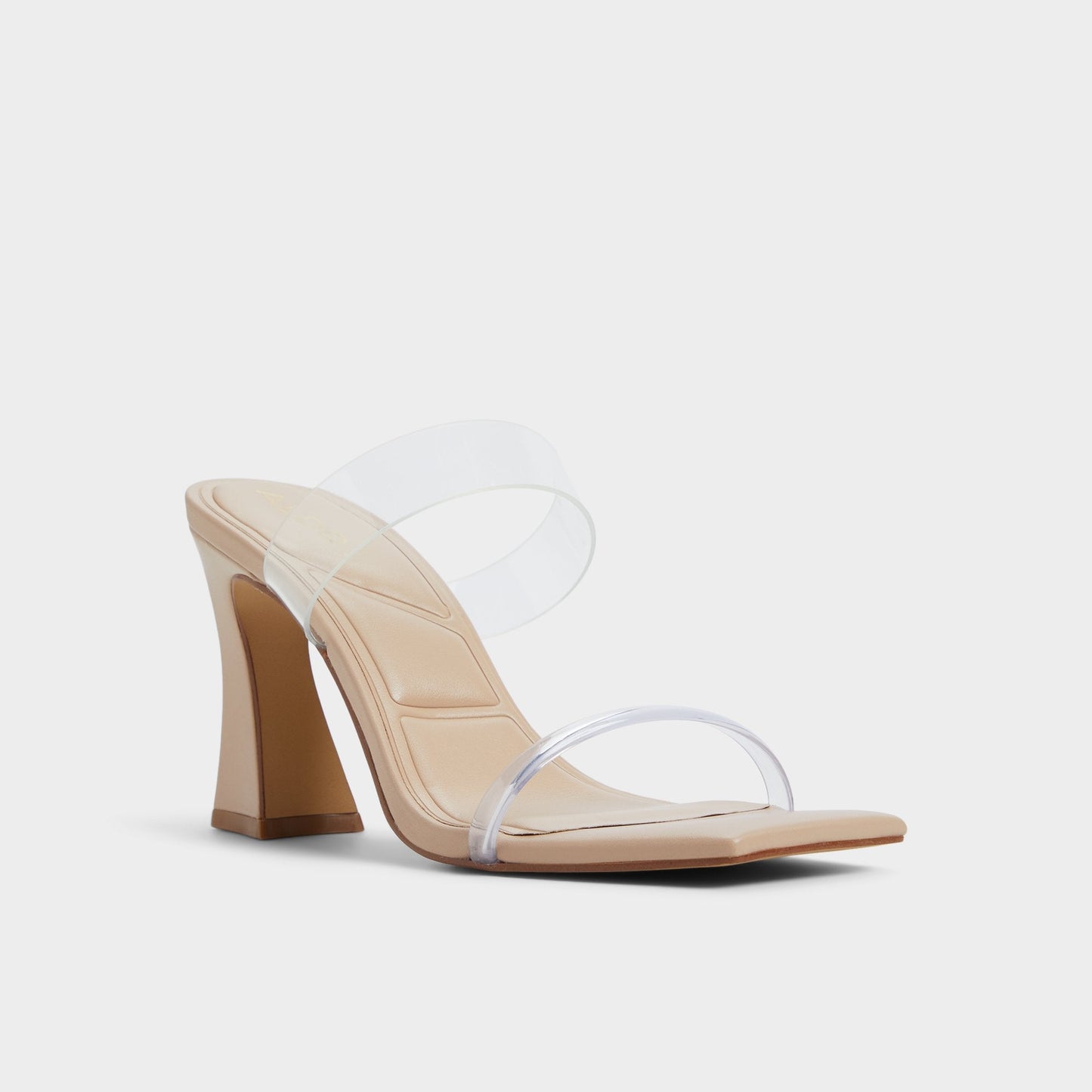 Calley Tan Women's Heeled mules - Heeled mule, Block heel - Tan
