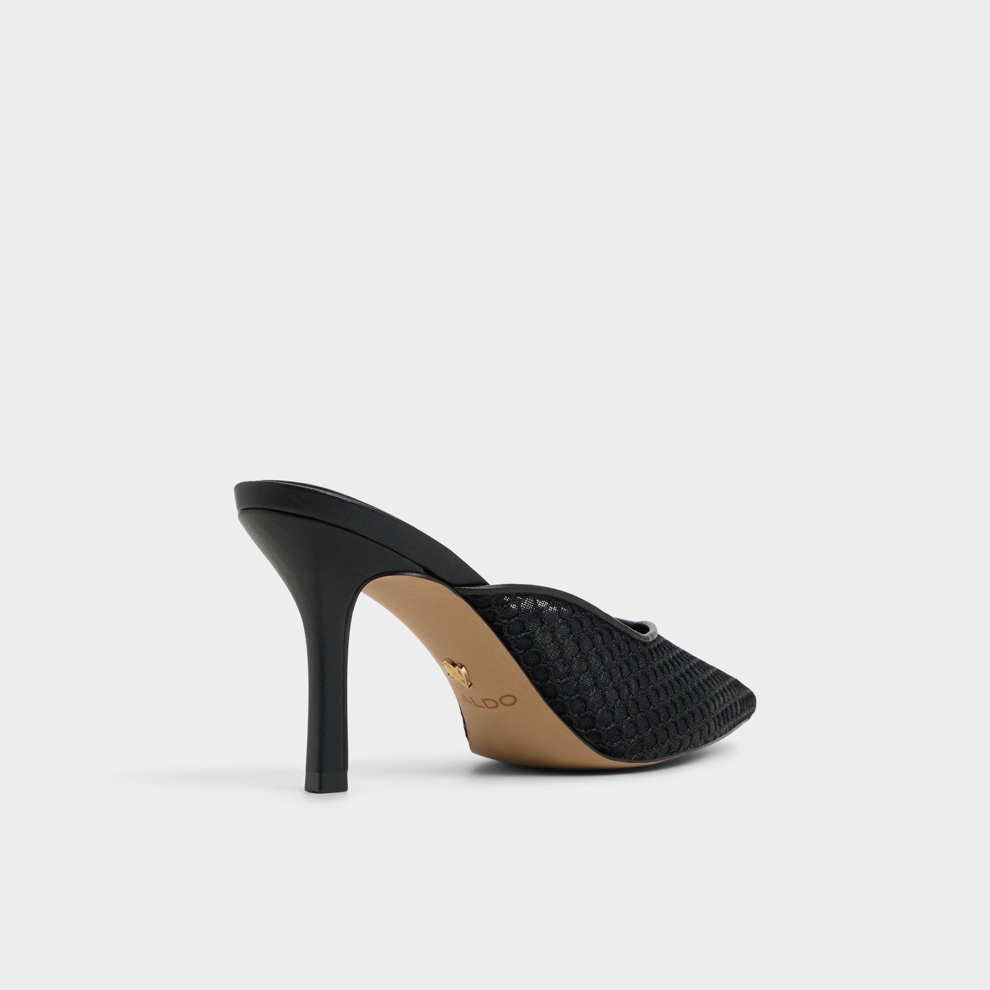 Gamilia Black Women's Kitten heels - Heeled mule, Kitten heel - Black