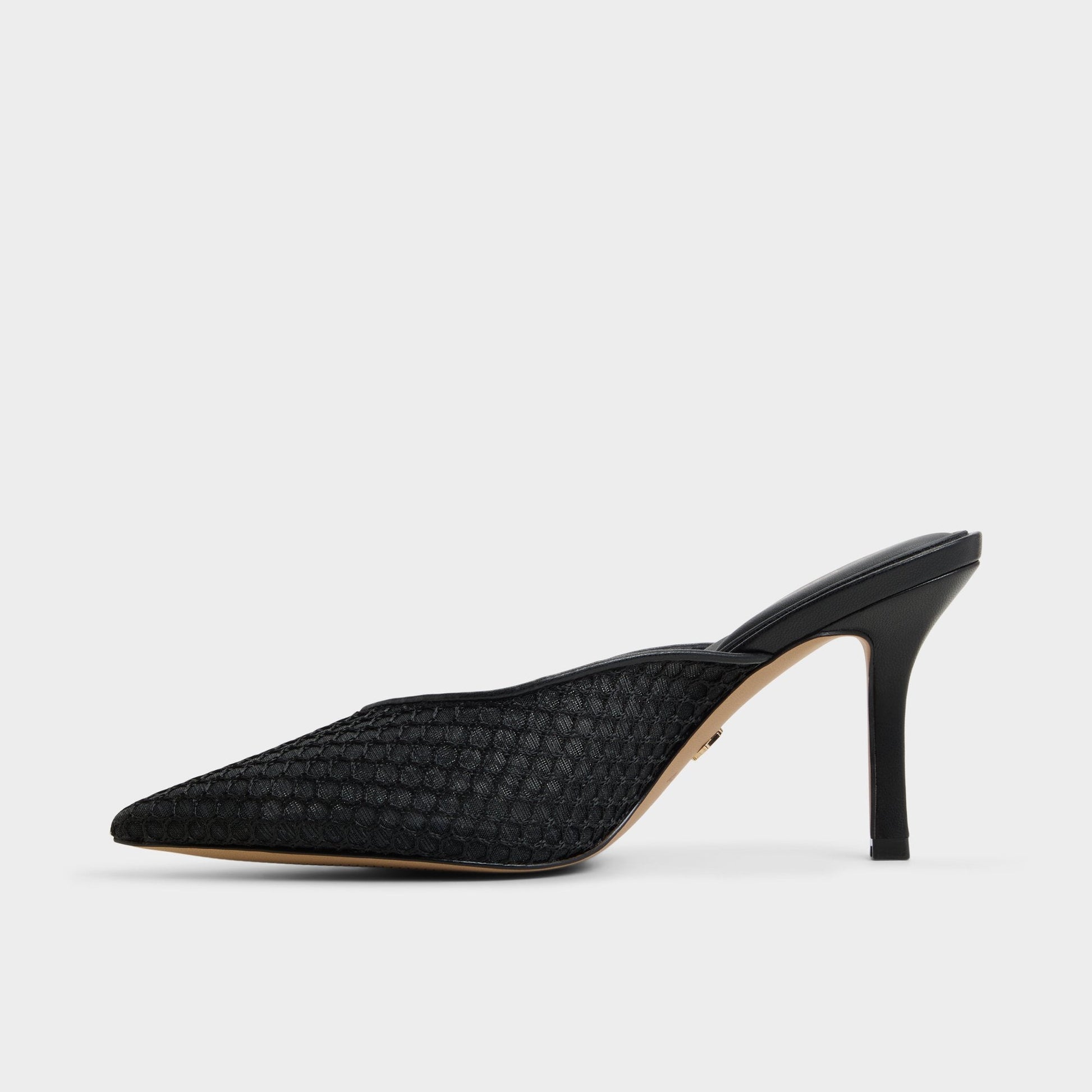 Gamilia Black Women's Kitten heels - Heeled mule, Kitten heel - Black