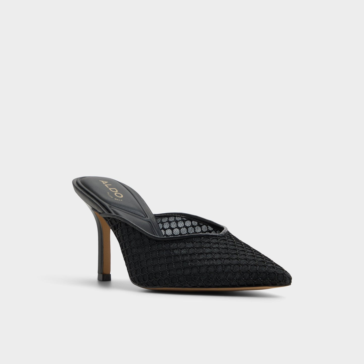 Gamilia Black Women's Kitten heels - Heeled mule, Kitten heel - Black