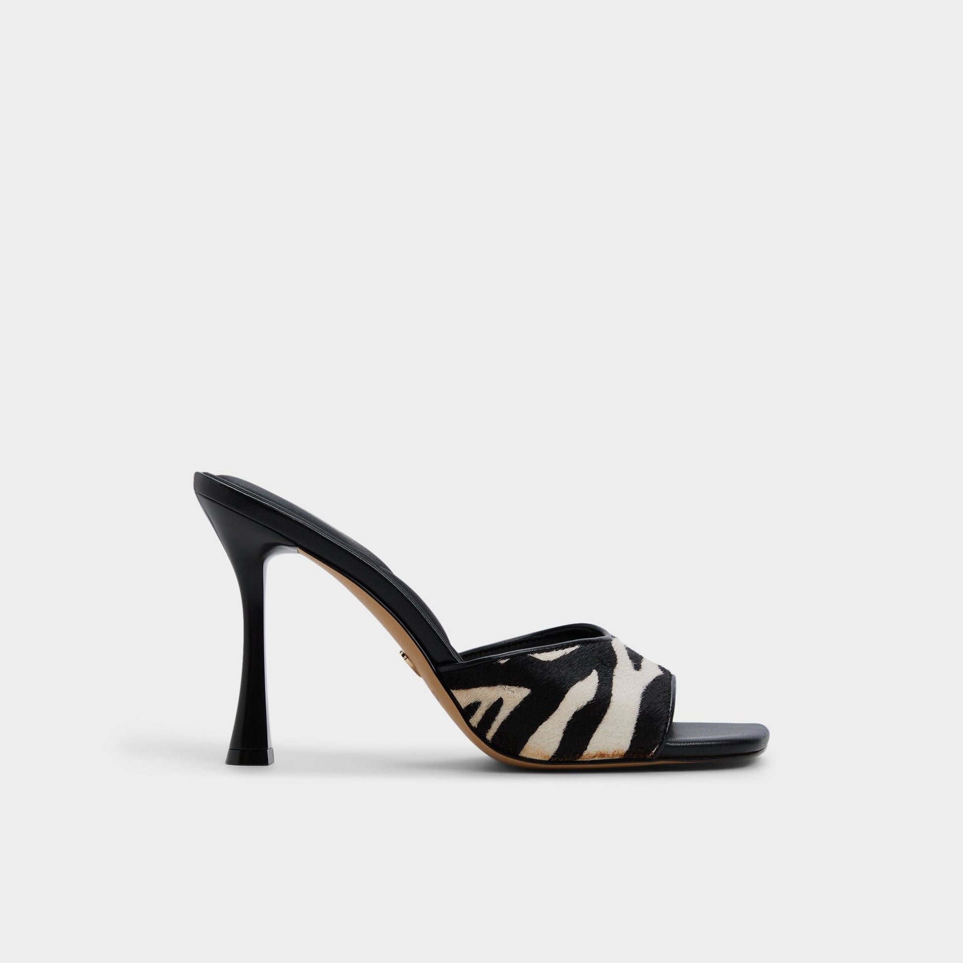 Evadalia White/Black Women's Heeled mules - Heeled mule - White/Black
