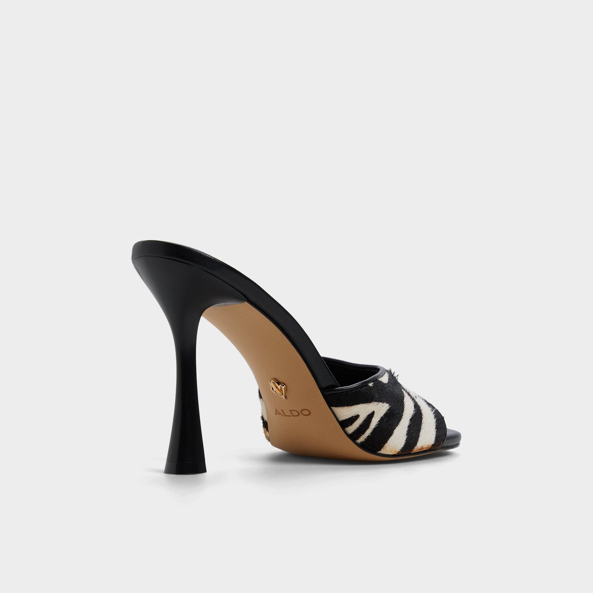 Evadalia White/Black Women's Heeled mules - Heeled mule - White/Black