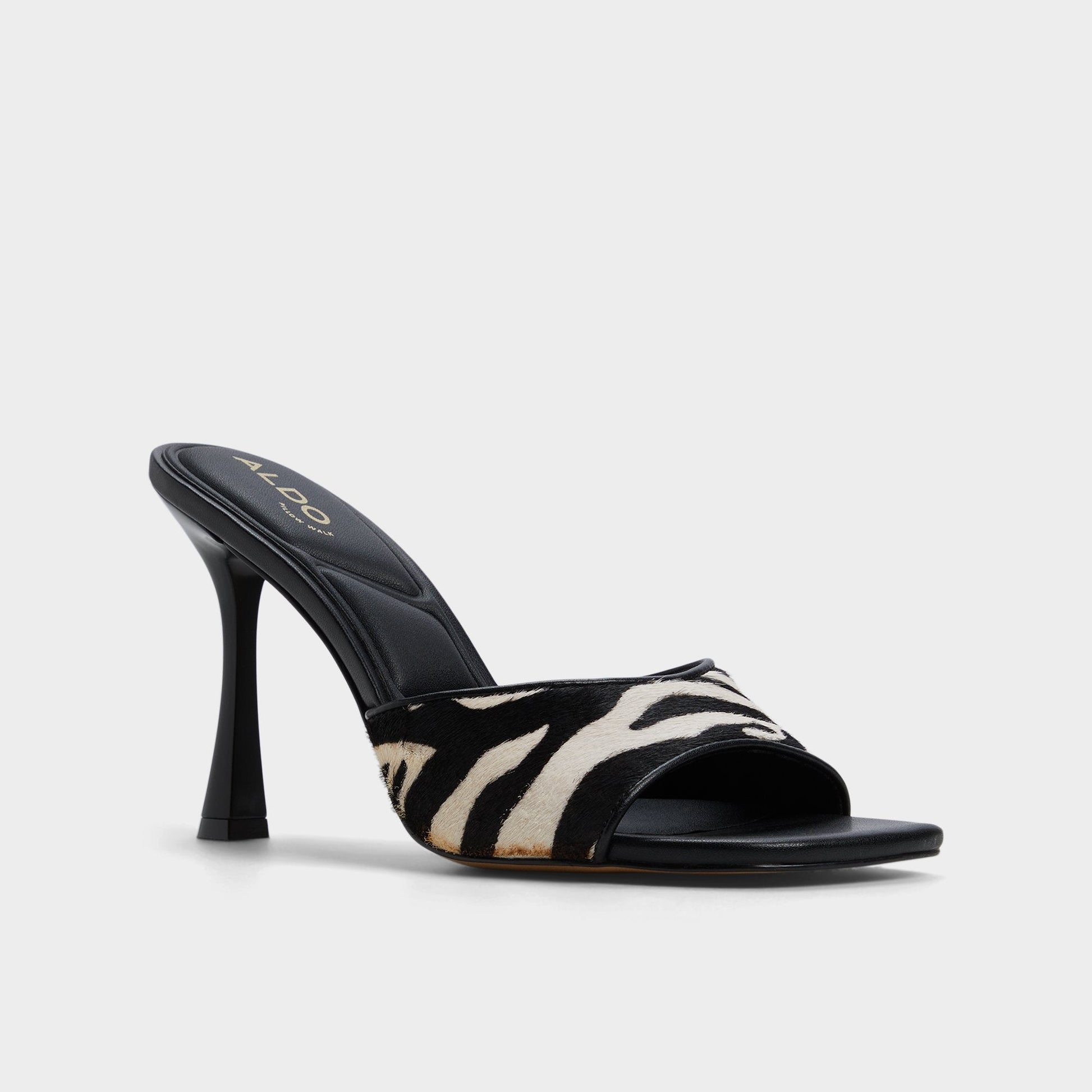 Evadalia White/Black Women's Heeled mules - Heeled mule - White/Black