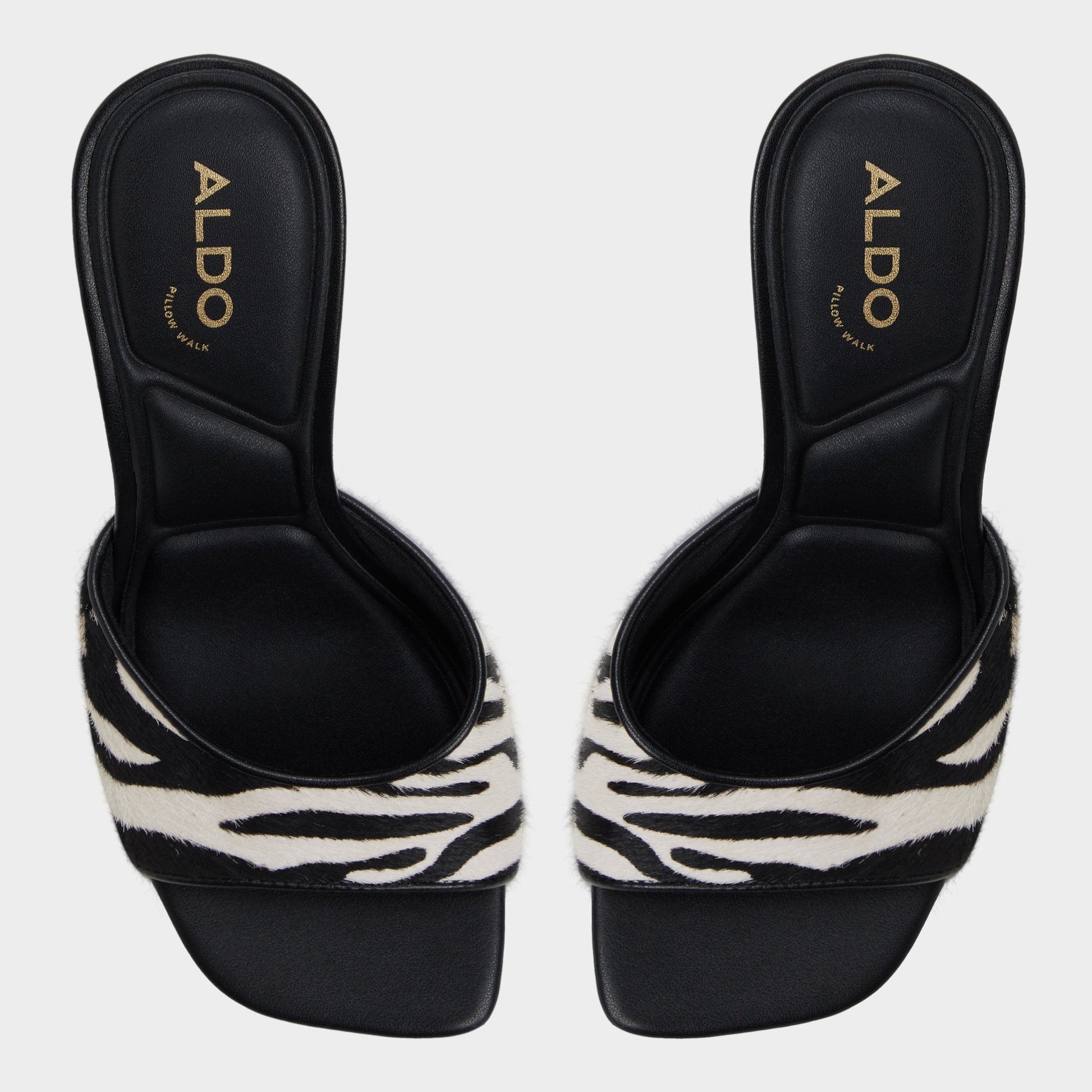 Evadalia White/Black Women's Heeled mules - Heeled mule - White/Black