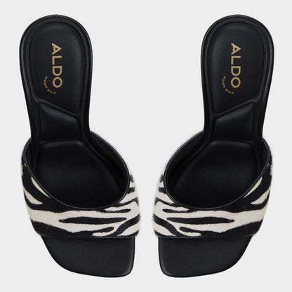 Evadalia White/Black Women's Heeled mules - Heeled mule - White/Black