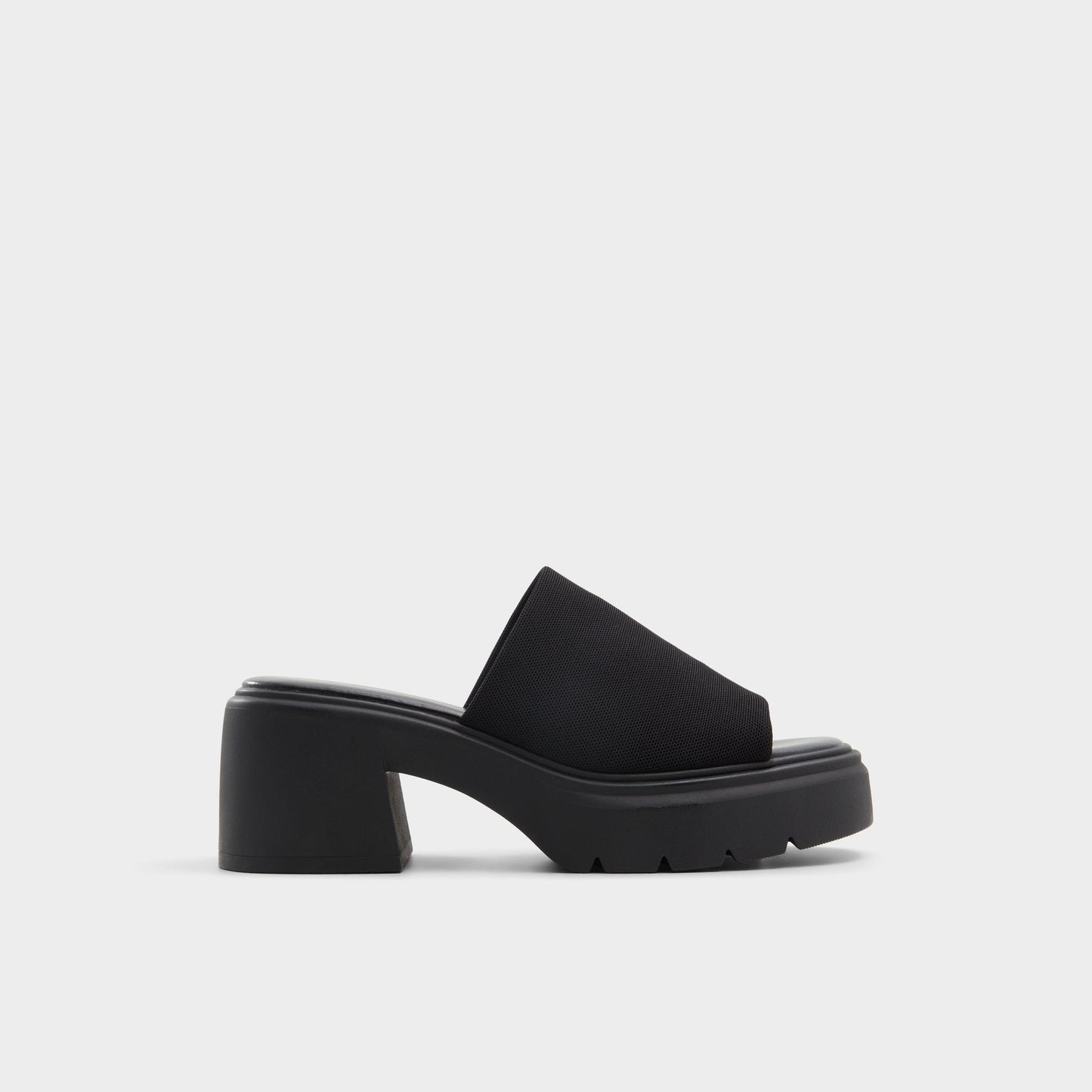 Harrietta Black Women's Wedges - Heeled mule, Block heel - Black