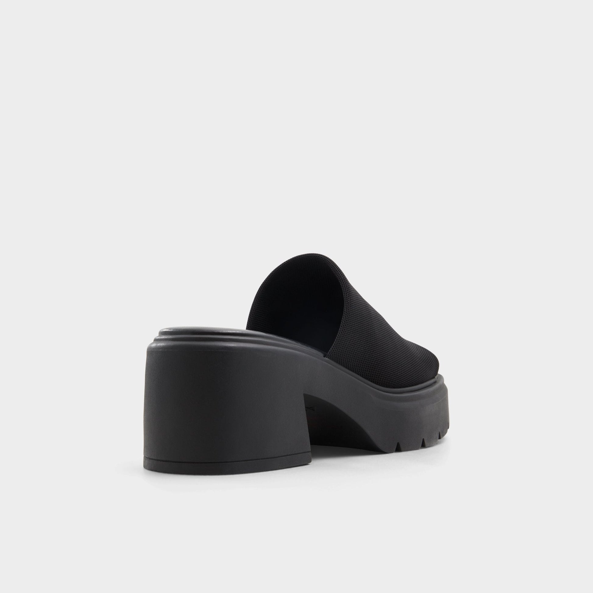 Harrietta Black Women's Wedges - Heeled mule, Block heel - Black