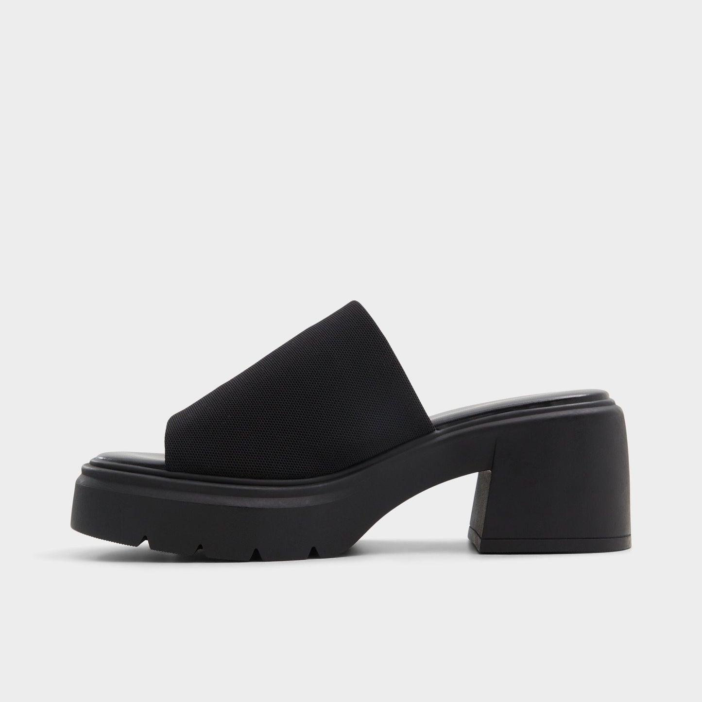 Harrietta Black Women's Wedges - Heeled mule, Block heel - Black