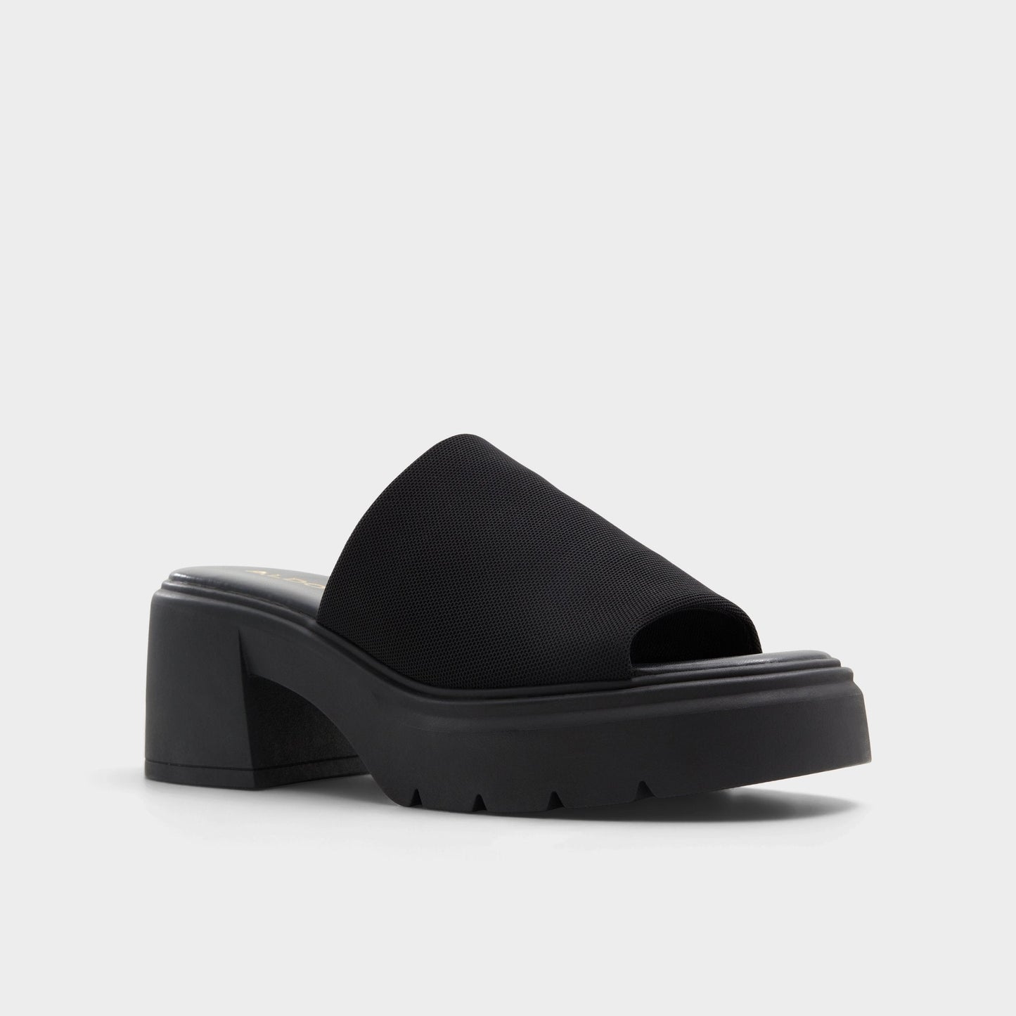 Harrietta Black Women's Wedges - Heeled mule, Block heel - Black