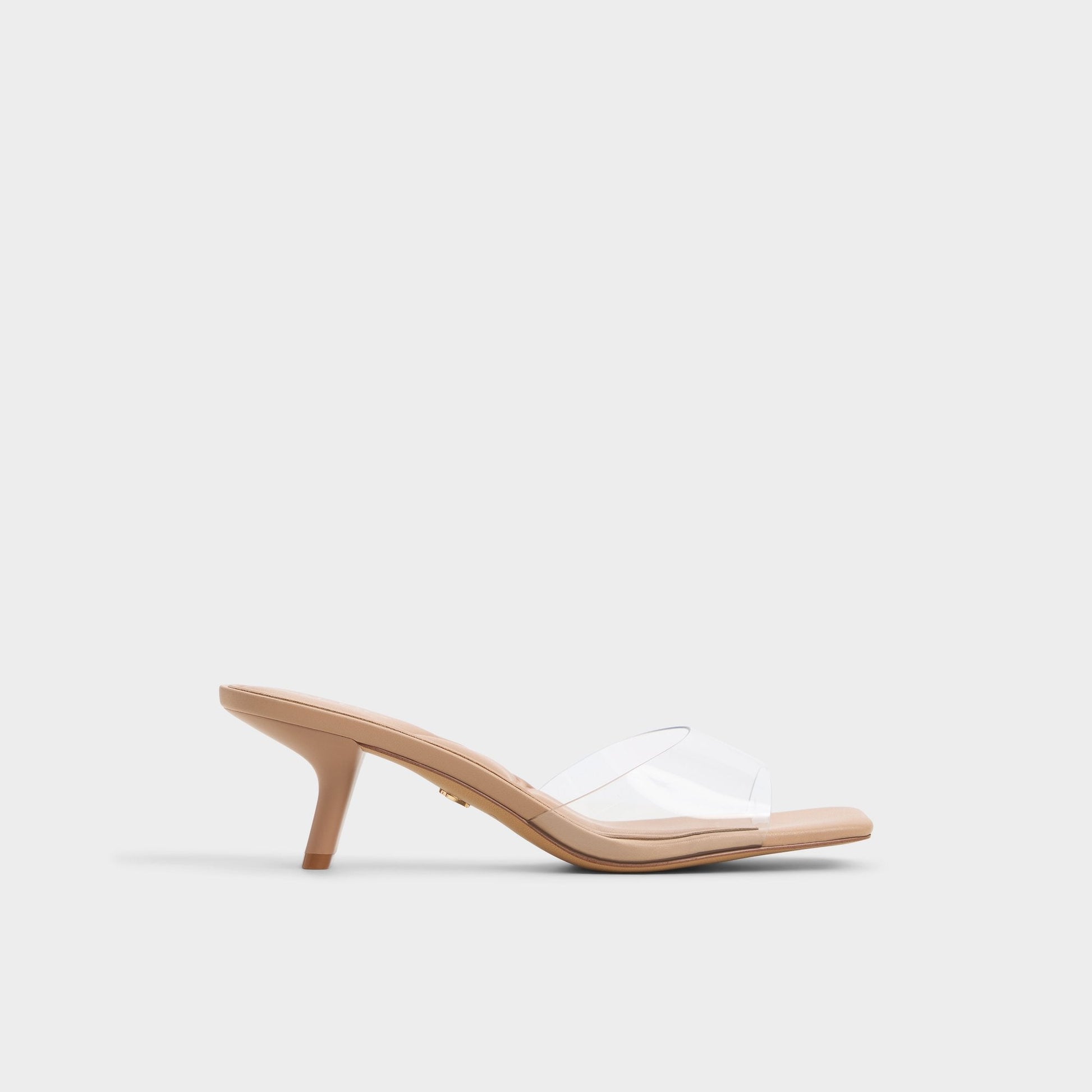 Enchanting Tan Women's Heeled mules - Heeled mule, Kitten heel - Tan