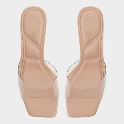 Enchanting Tan Women's Heeled mules - Heeled mule, Kitten heel - Tan