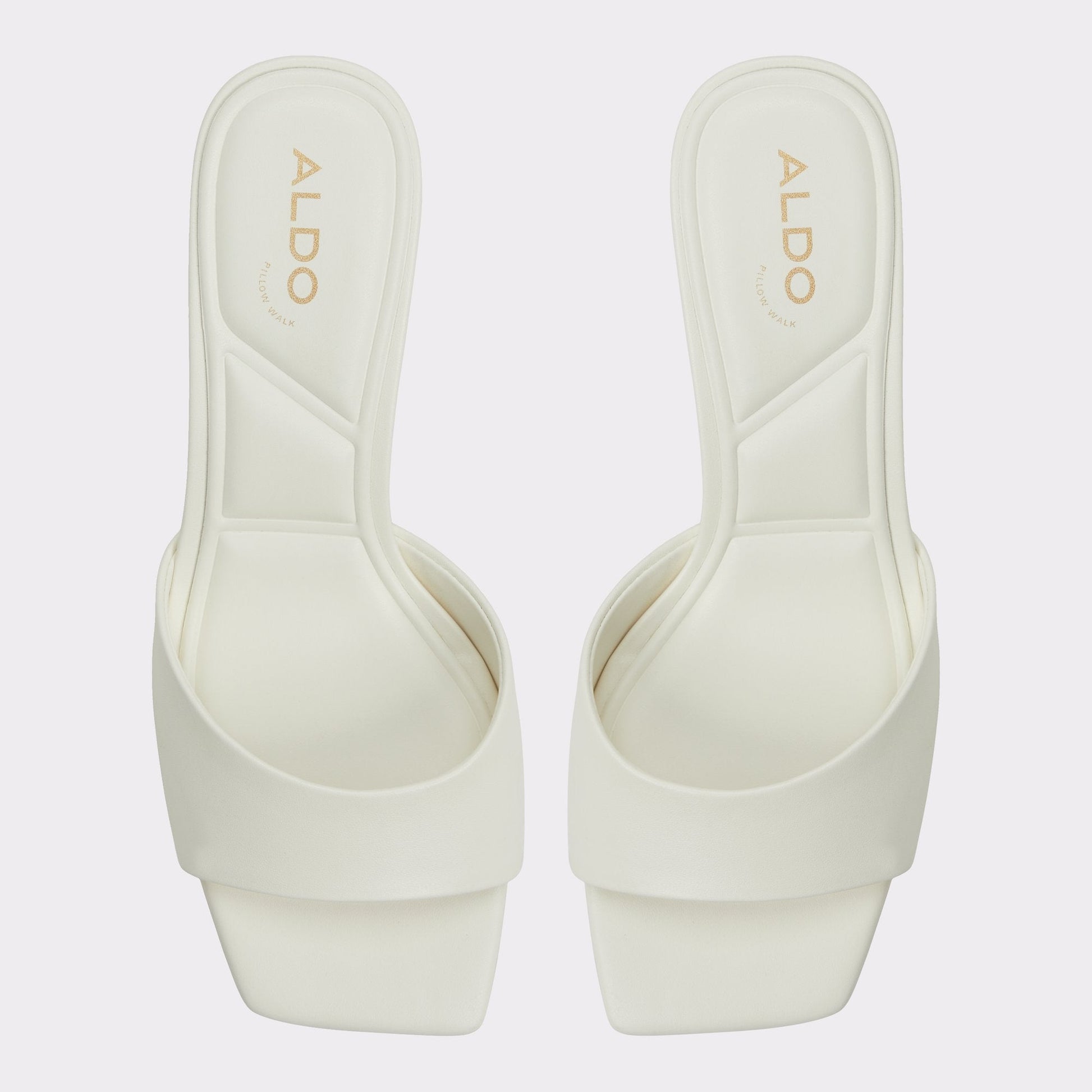 Enchanting White Women's Heeled mules - Heeled mule, Kitten heel - White
