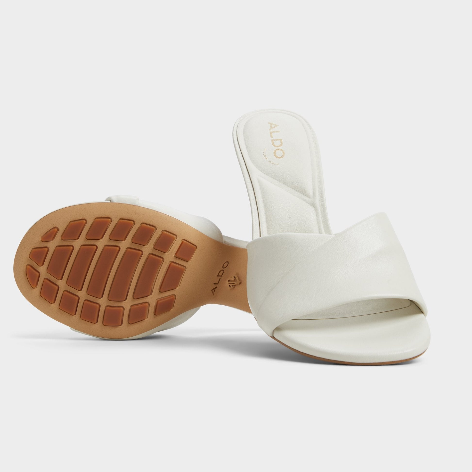 Lyhanna White/Bone Women's Heeled mules - Heeled mule, Stiletto heel - White/Bone