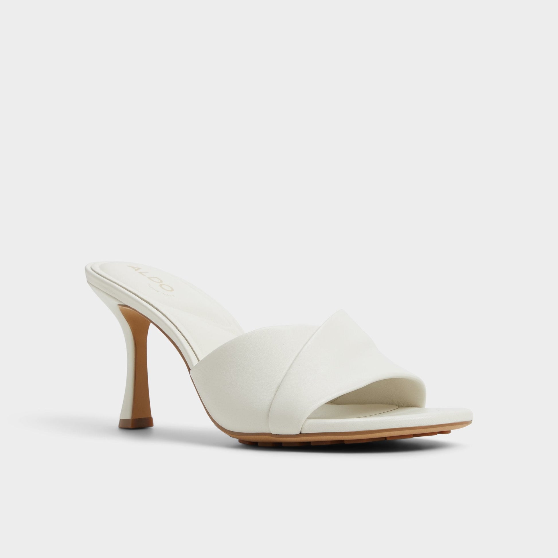 Lyhanna White/Bone Women's Heeled mules - Heeled mule, Stiletto heel - White/Bone