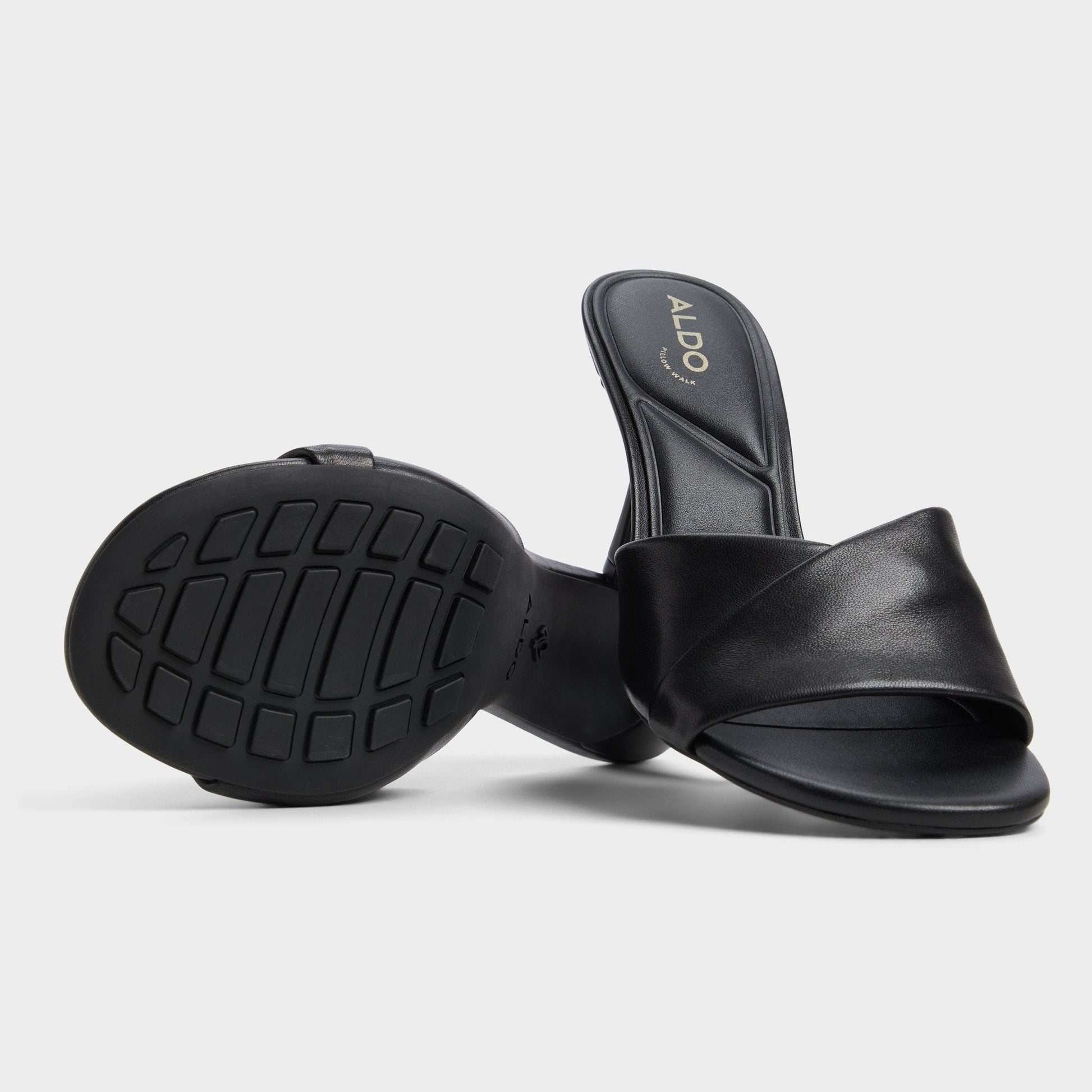 Lyhanna Black Women's Heeled mules - Heeled mule, Stiletto heel - Black