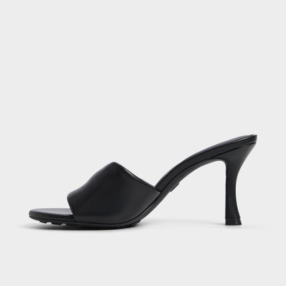 Lyhanna Black Women's Heeled mules - Heeled mule, Stiletto heel - Black