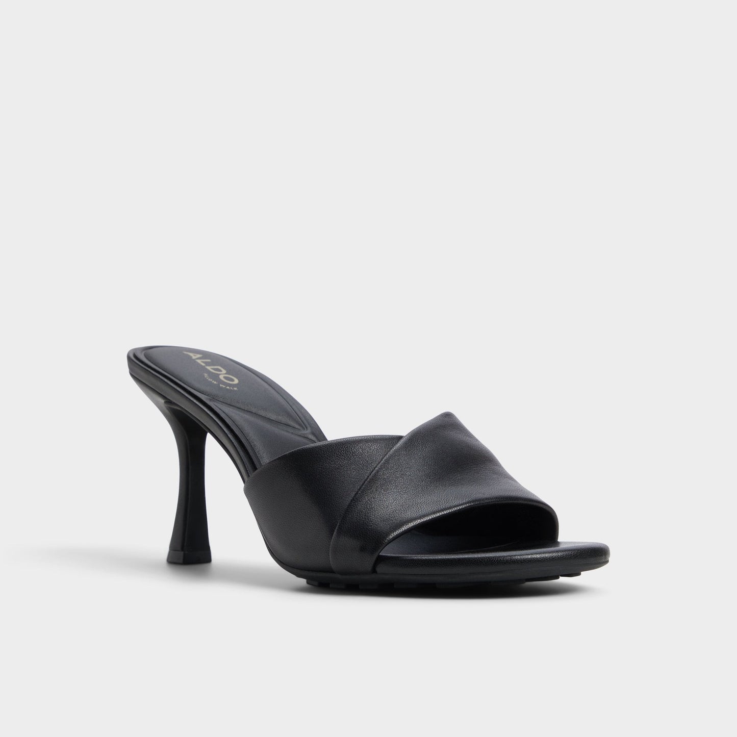 Lyhanna Black Women's Heeled mules - Heeled mule, Stiletto heel - Black