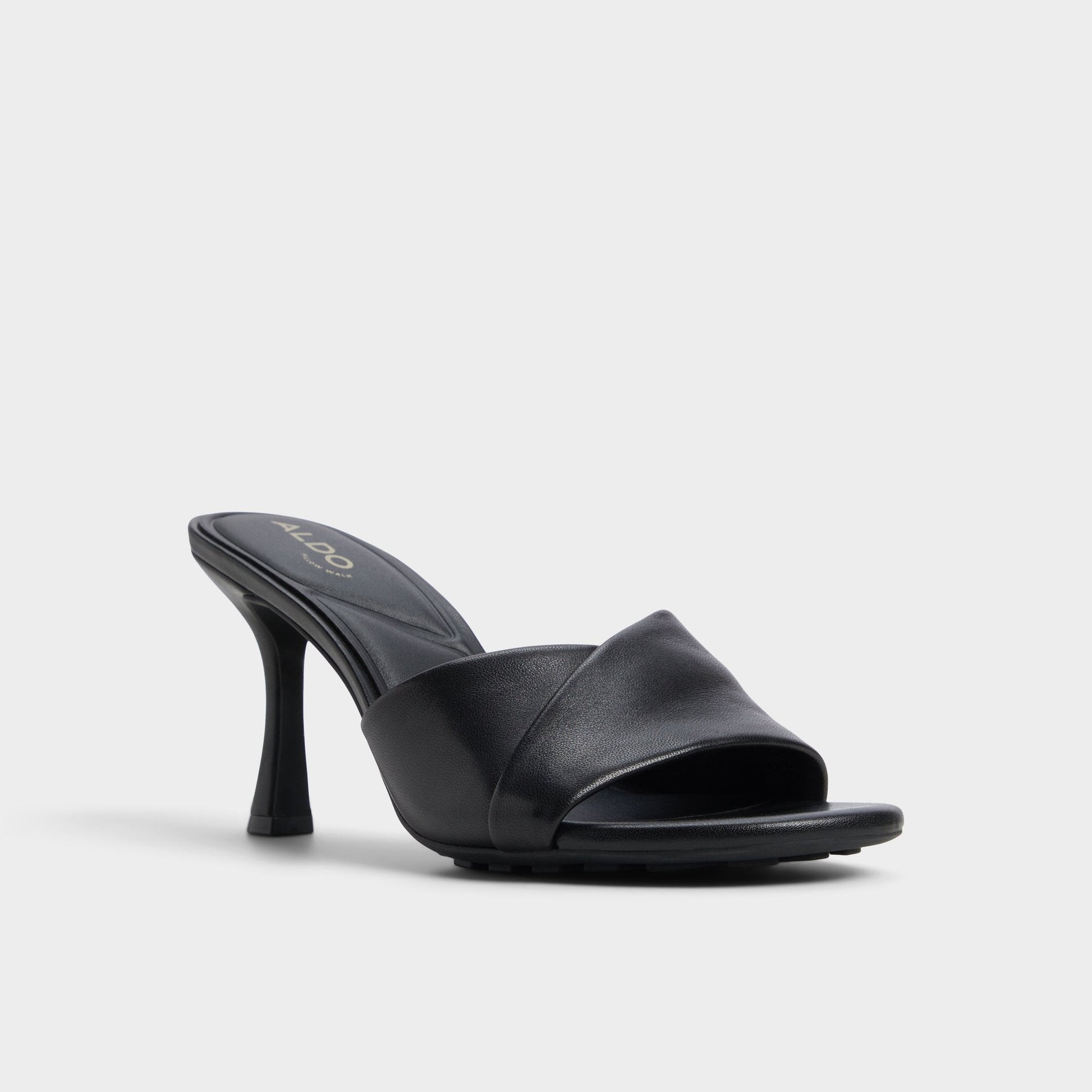 Lyhanna Black Women's Heeled mules - Heeled mule, Stiletto heel - Black