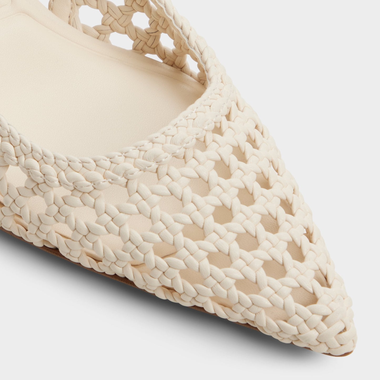 Violettia in Light Beige - Sling back high heel, Kitten heel - Light beige