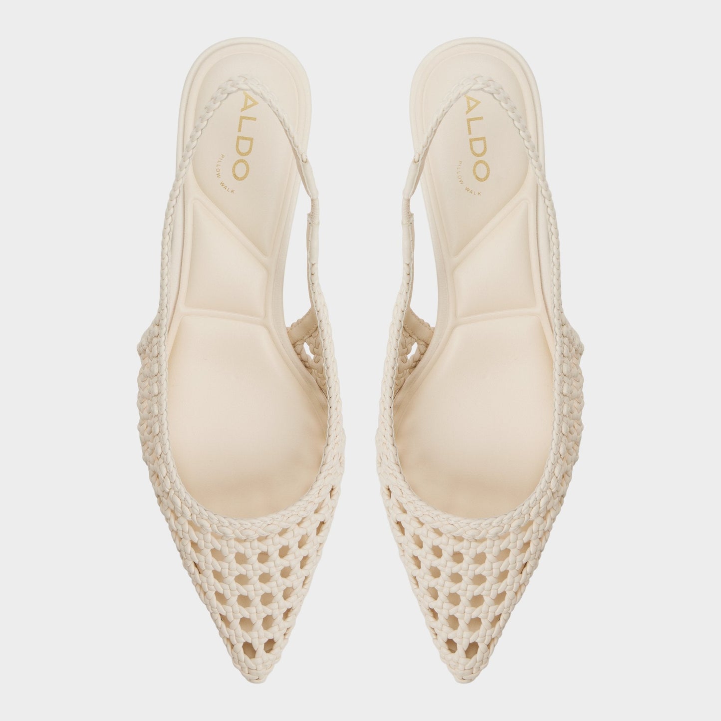 Violettia in Light Beige - Sling back high heel, Kitten heel - Light beige