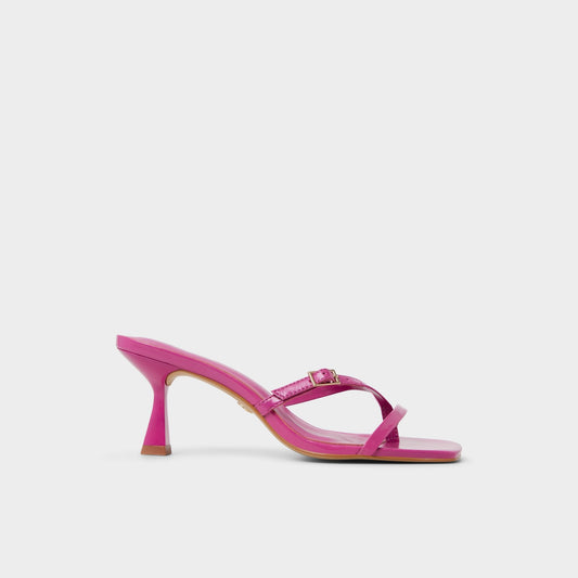 Gannever - Heeled flip flop, Kitten heel - Dark pink