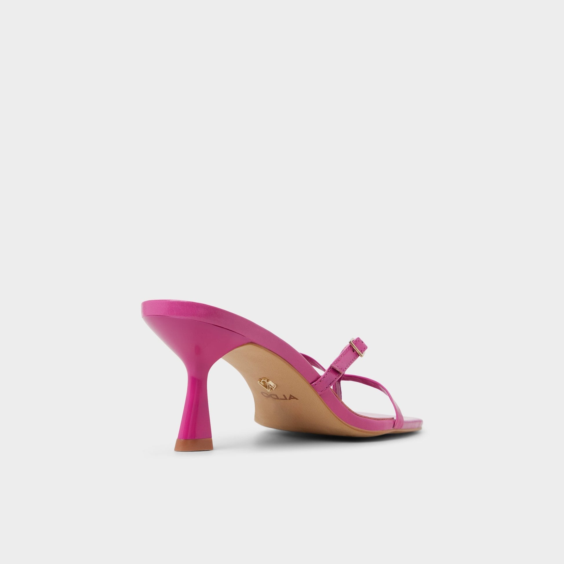 Gannever - Heeled flip flop, Kitten heel - Dark pink