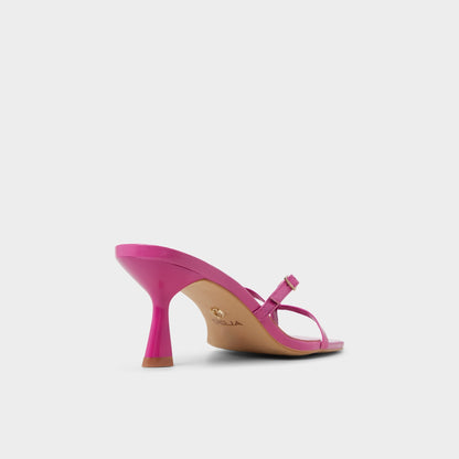 Gannever - Heeled flip flop, Kitten heel - Dark pink