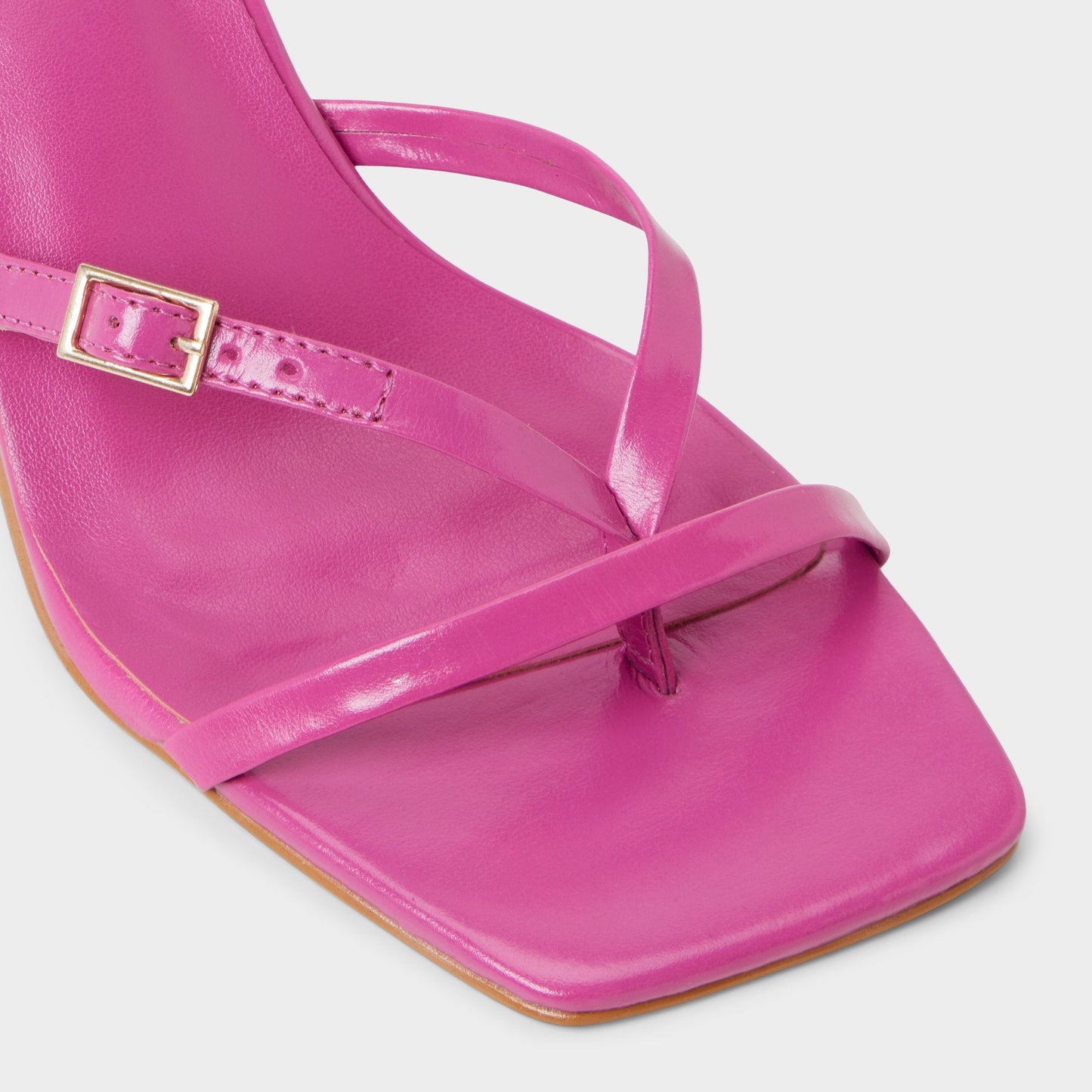 Gannever - Heeled flip flop, Kitten heel - Dark pink