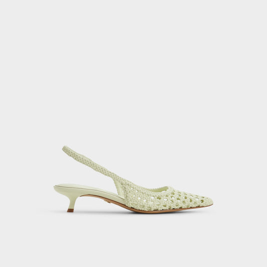 Violettia in Other Green - Sling back high heel, Kitten heel - Other green