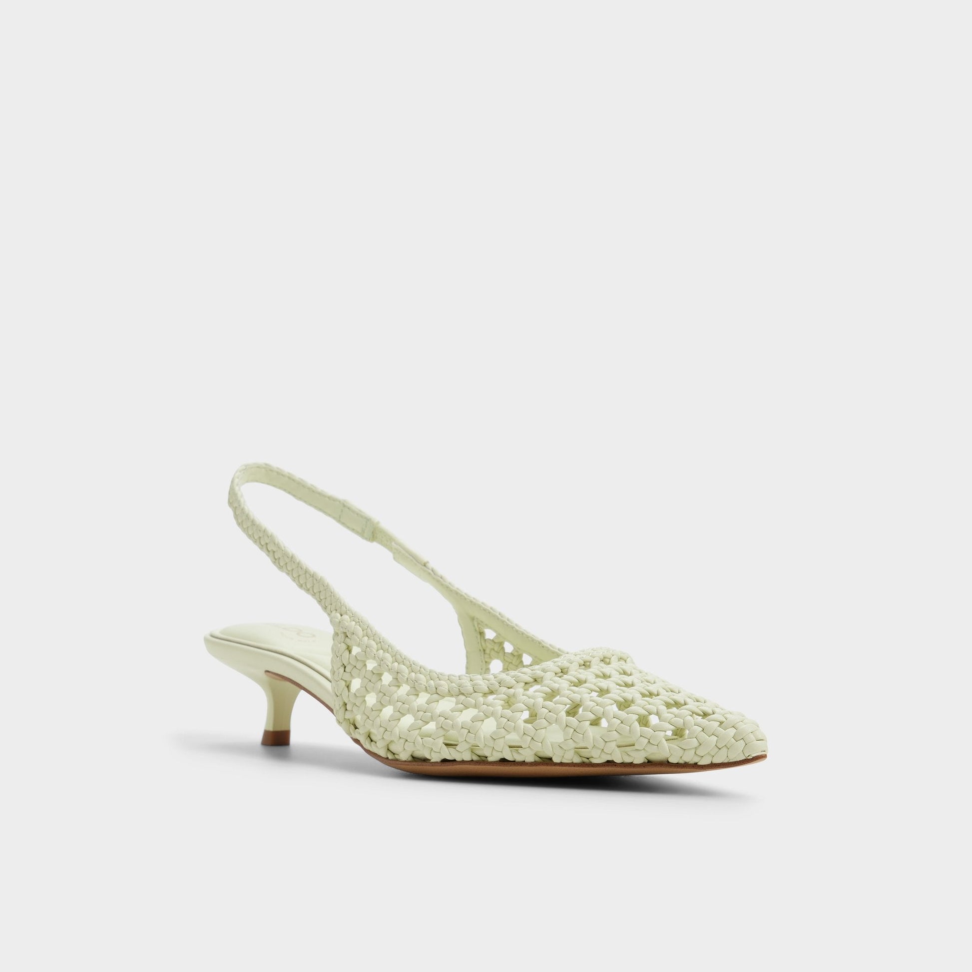 Violettia in Other Green - Sling back high heel, Kitten heel - Other green