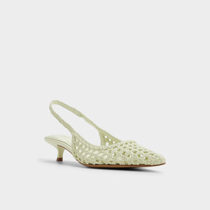 Violettia in Other Green - Sling back high heel, Kitten heel - Other green