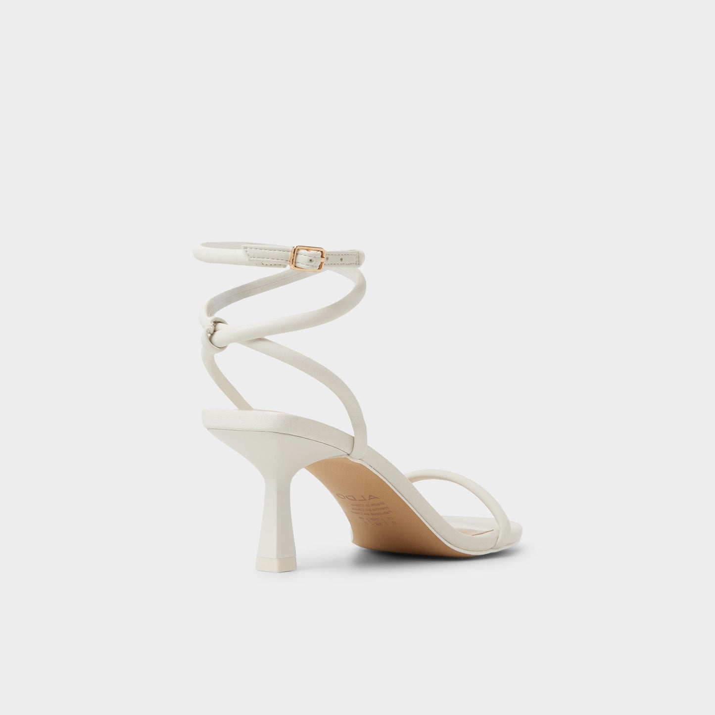 Demmi White Women's Strappy sandals - , Kitten heel - White