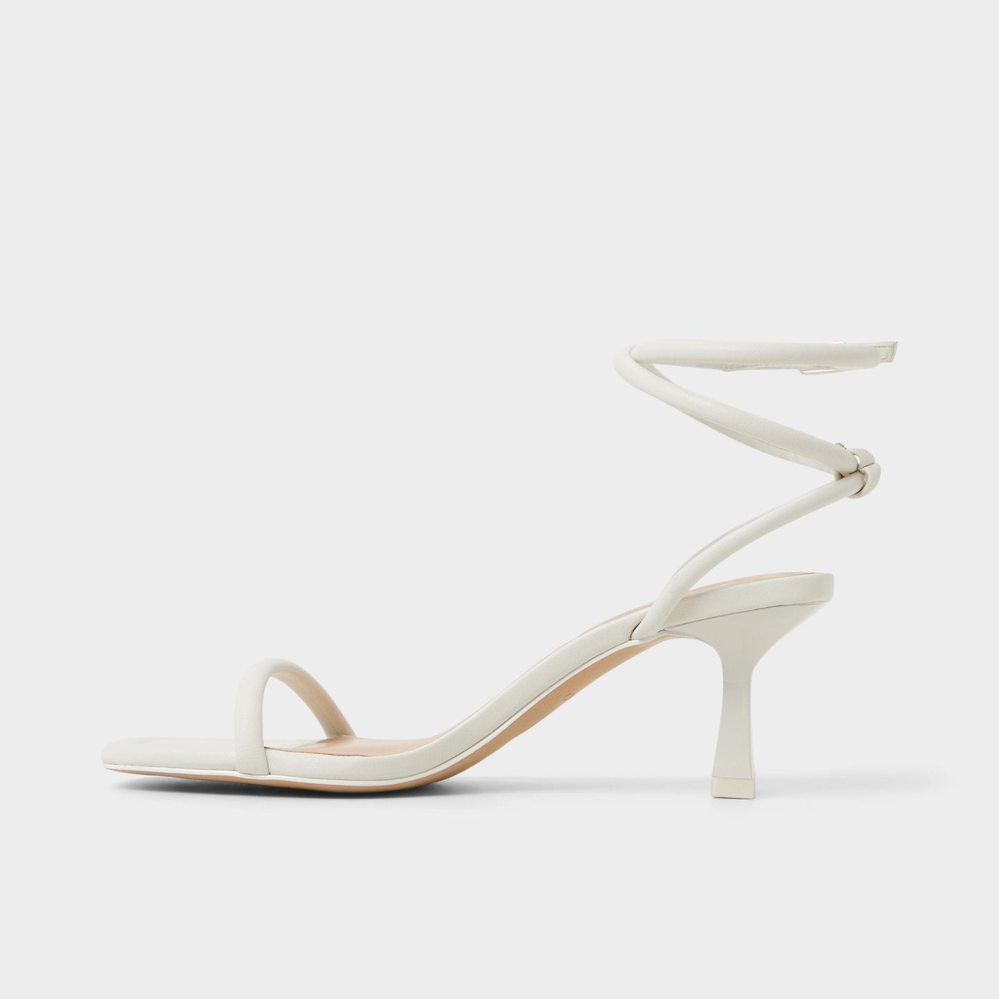 Demmi White Women's Strappy sandals - , Kitten heel - White