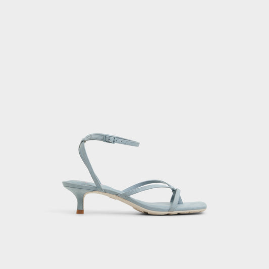 Soffie Other Blue Women's Strappy sandals - Strappy heeled sandal, Kitten heel - Other Blue