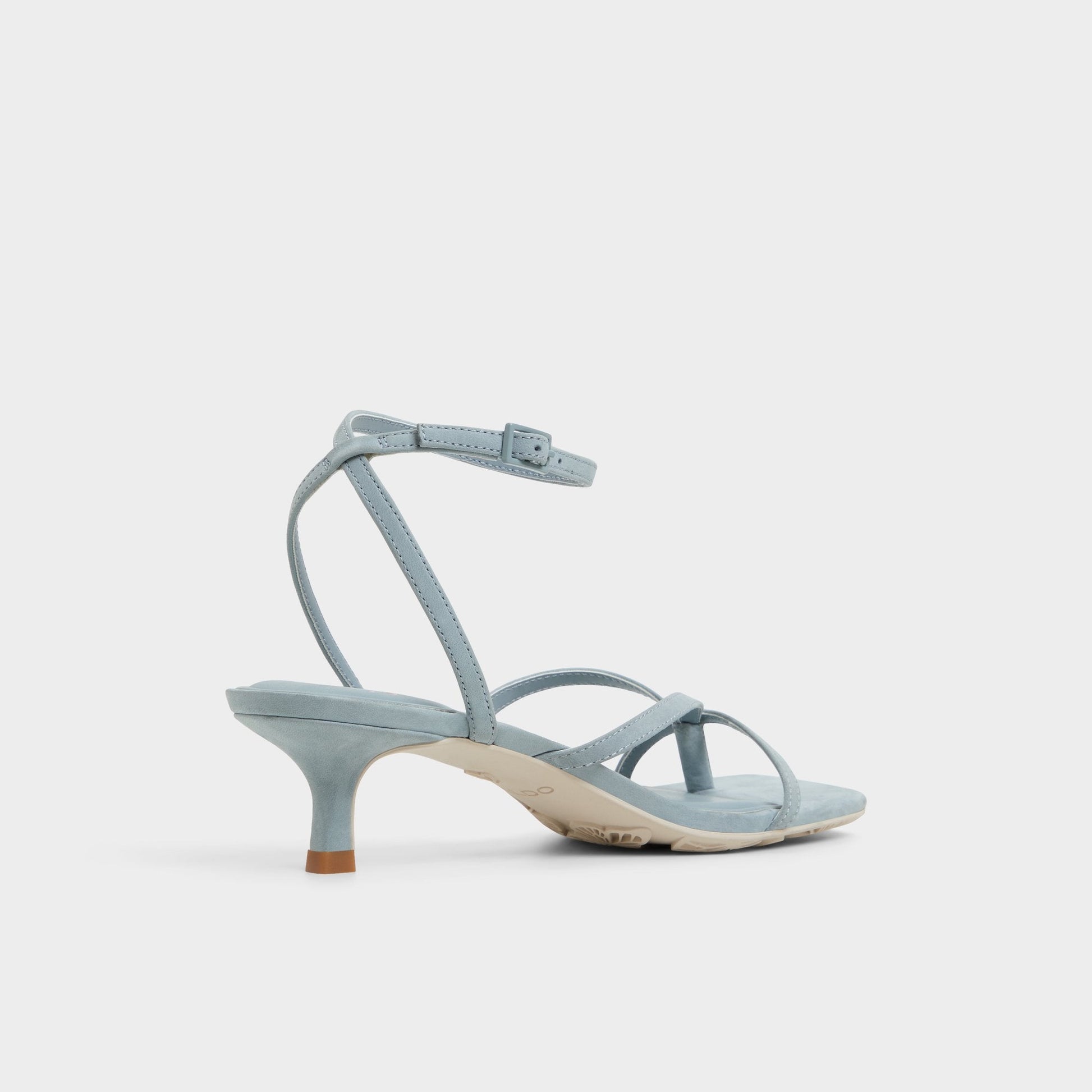 Soffie Other Blue Women's Strappy sandals - Strappy heeled sandal, Kitten heel - Other Blue