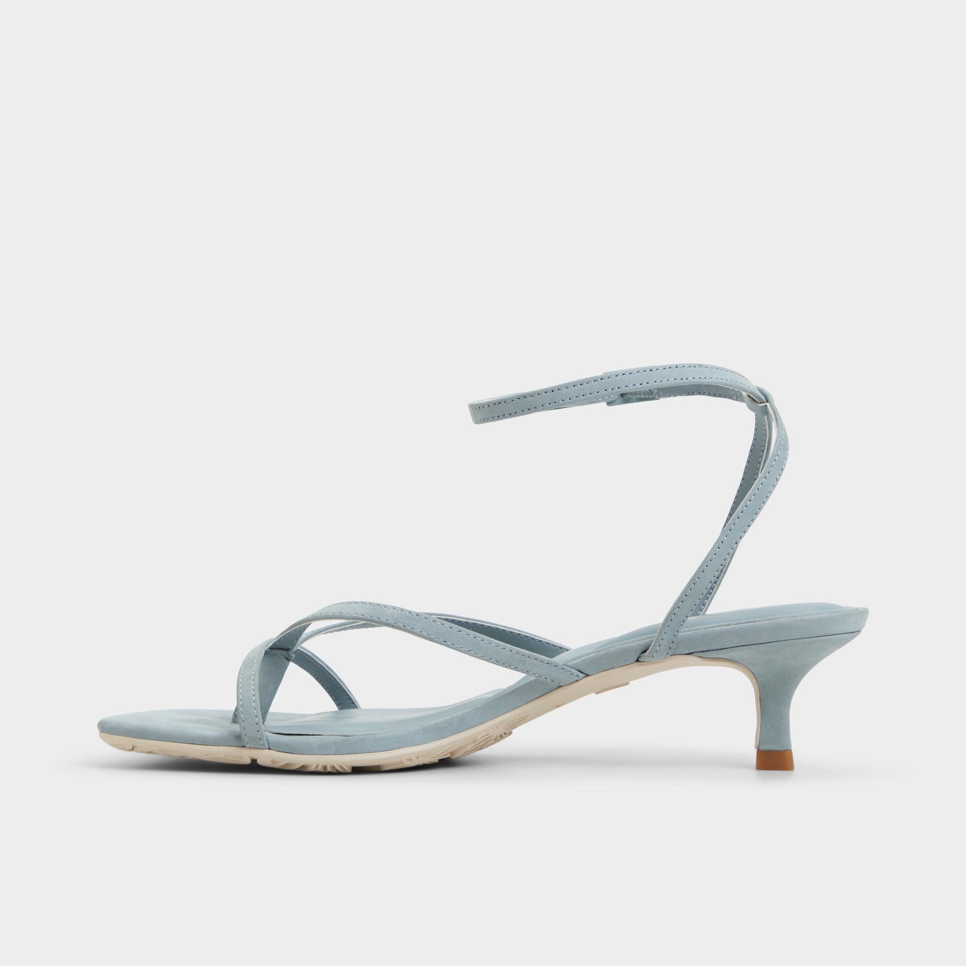 Soffie Other Blue Women's Strappy sandals - Strappy heeled sandal, Kitten heel - Other Blue