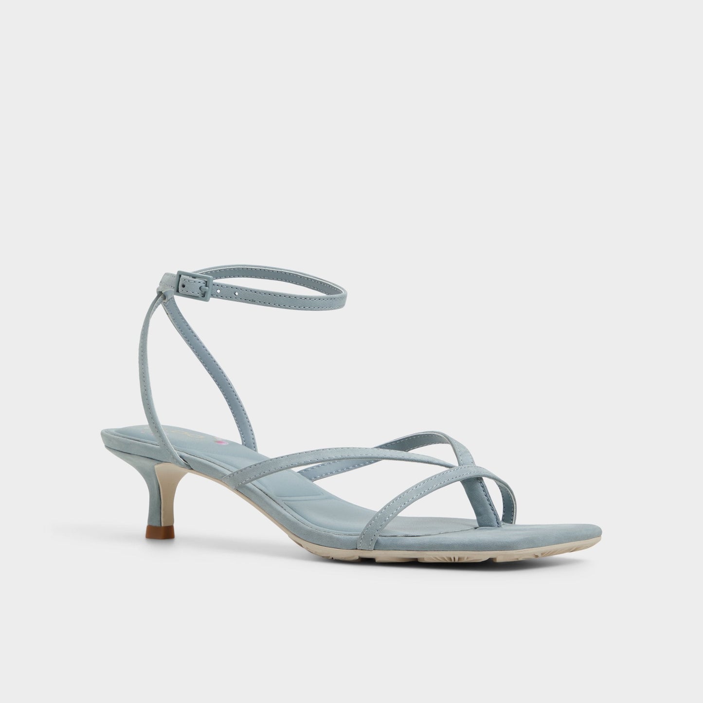 Soffie Other Blue Women's Strappy sandals - Strappy heeled sandal, Kitten heel - Other Blue