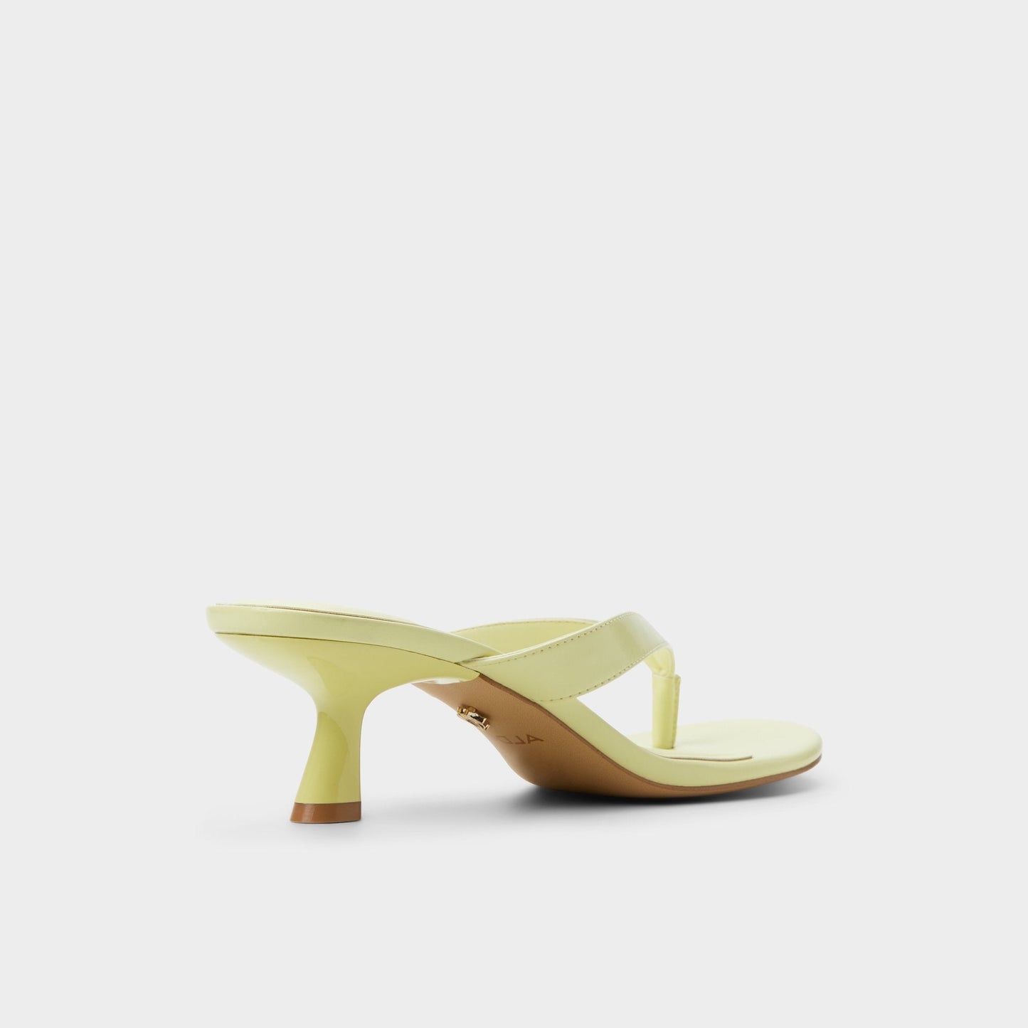 Jump Other Yellow Women's Strappy sandals - Heeled flip flop, Kitten heel - Other Yellow