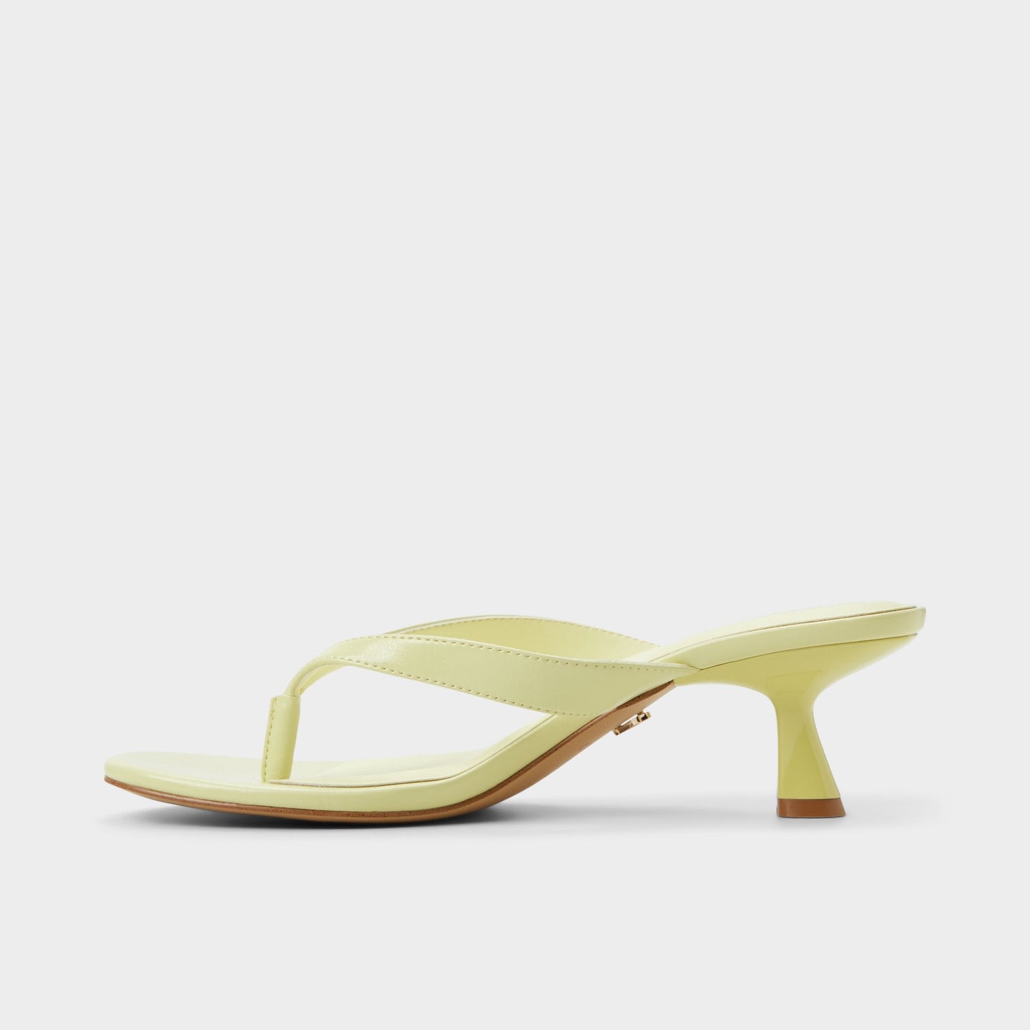 Jump Other Yellow Women's Strappy sandals - Heeled flip flop, Kitten heel - Other Yellow