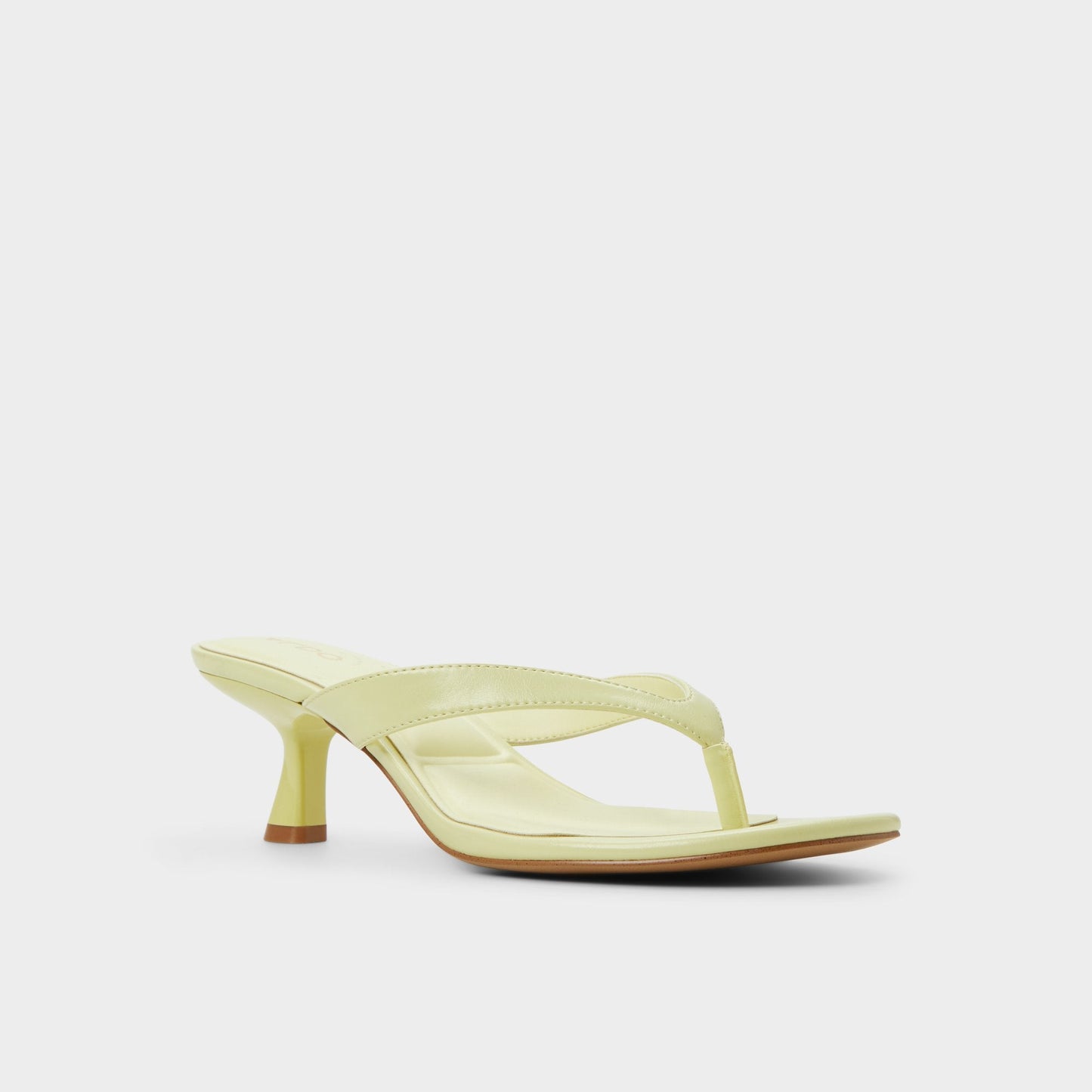 Jump Other Yellow Women's Strappy sandals - Heeled flip flop, Kitten heel - Other Yellow
